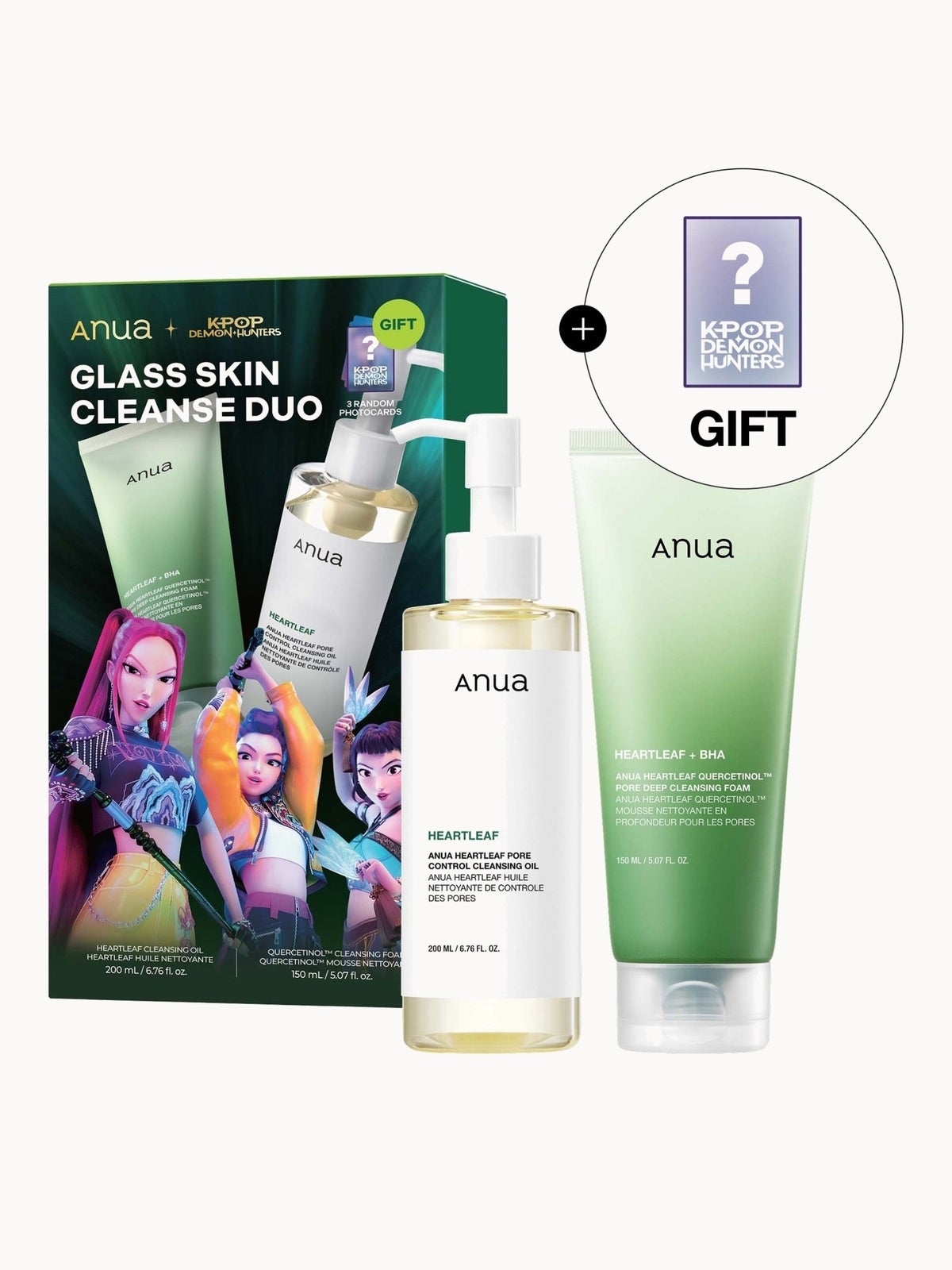 Anua KPop Demon Hunters Double Cleansing Duo Set (Worth £29)