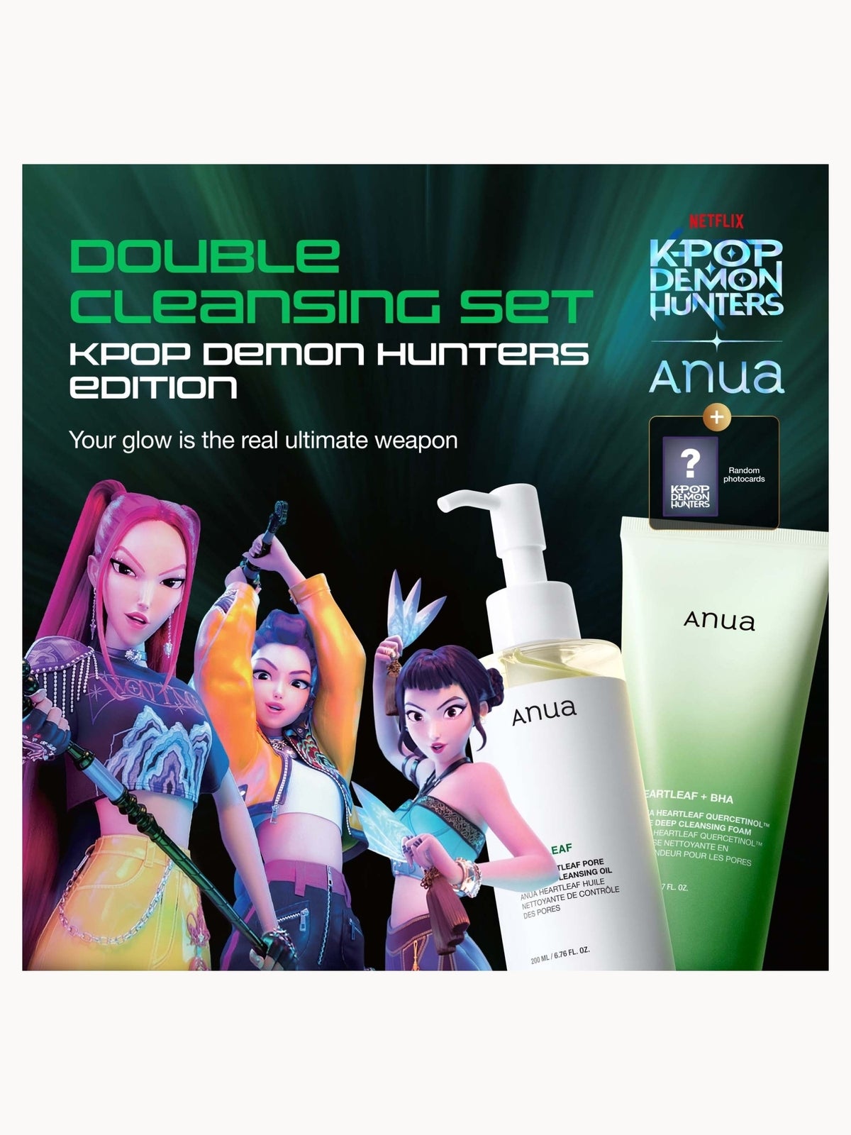 Anua KPop Demon Hunters Double Cleansing Duo Set (Worth £29) 2