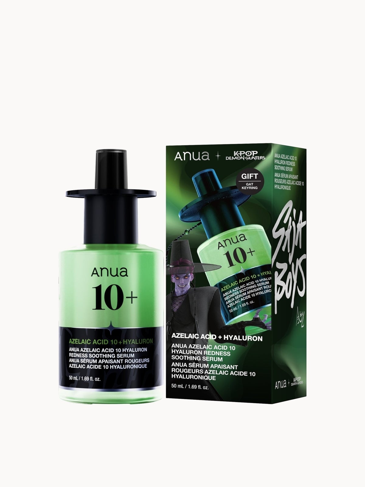 Exclusive Anua KPop Demon Hunters Azelaic Acid 10 Hyaluron Redness Soothing Serum 50ml