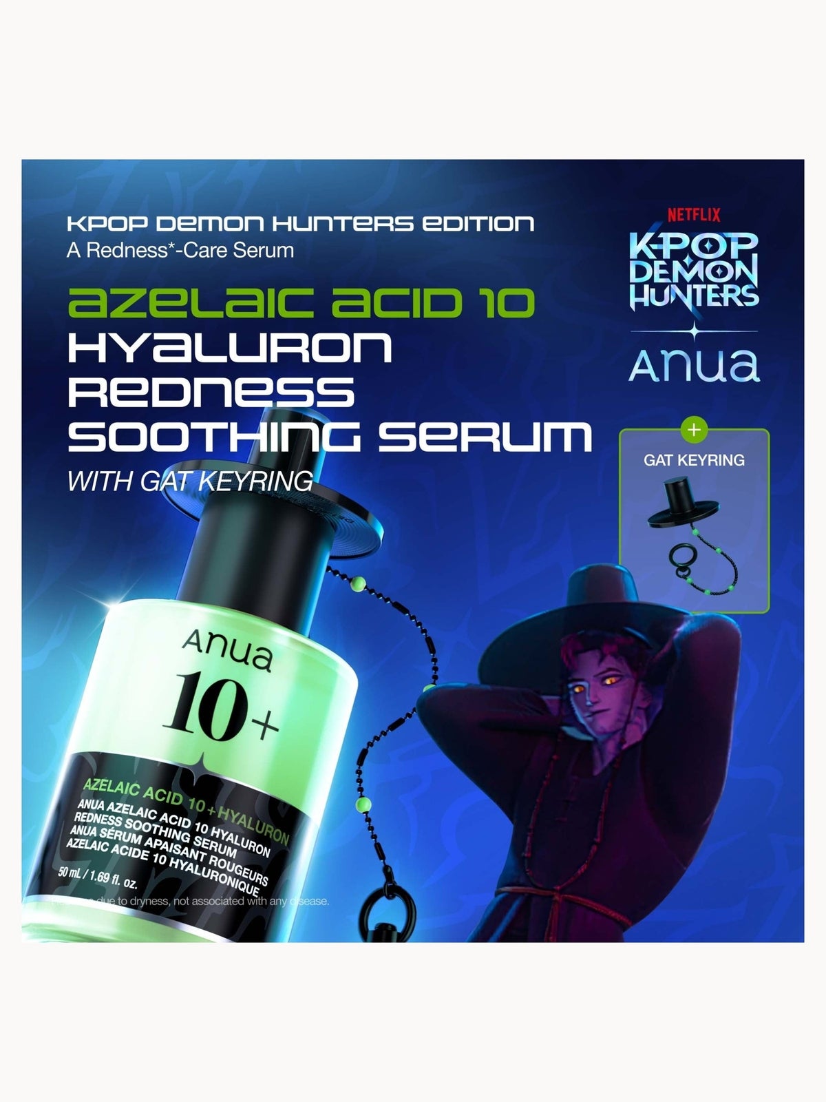 Exclusive Anua KPop Demon Hunters Azelaic Acid 10 Hyaluron Redness Soothing Serum 50ml 2