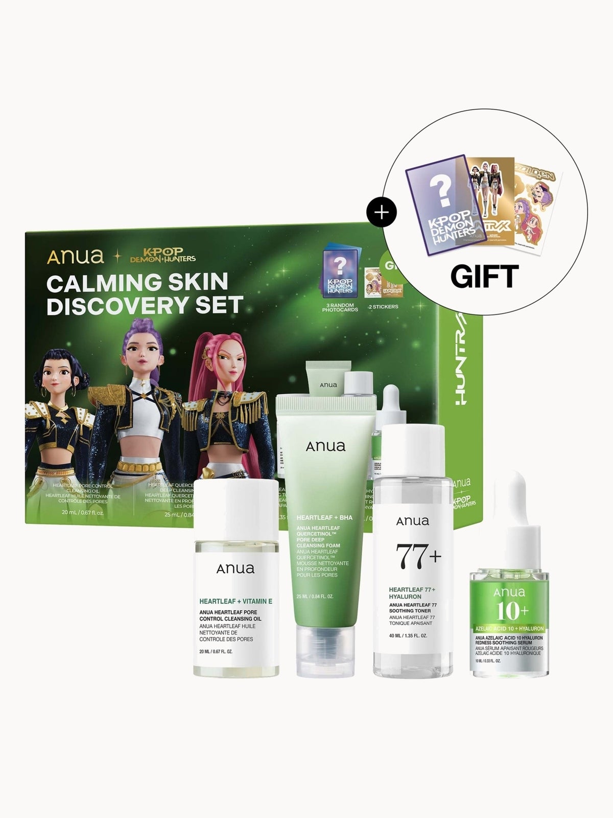 Anua KPop Demon Hunters Calming Skin Discovery Set (Worth £26.50)