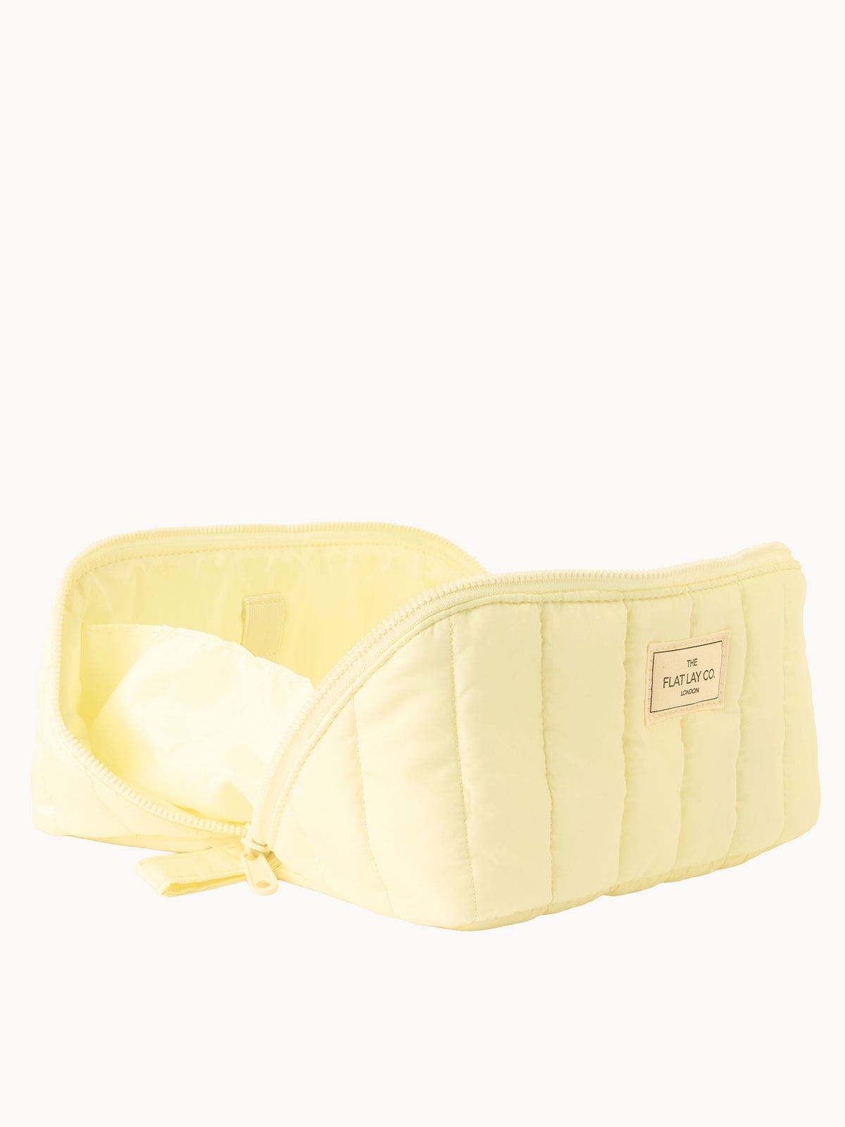 Marshmallow Flat Lay Makeup Box Bag - Butter yellow LOOKFANTASTIC EXCLUSIVE 3