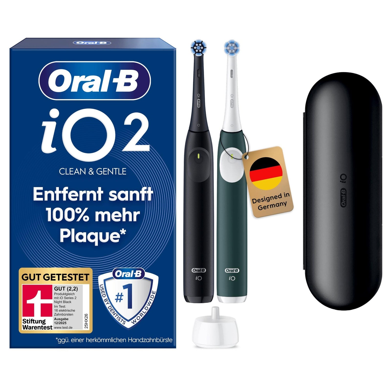 Oral-B Io Series 2 Night Black/Forest Green Mit 2. Handstück Elektrische Zahnbürste 8006530017015 - Image 5