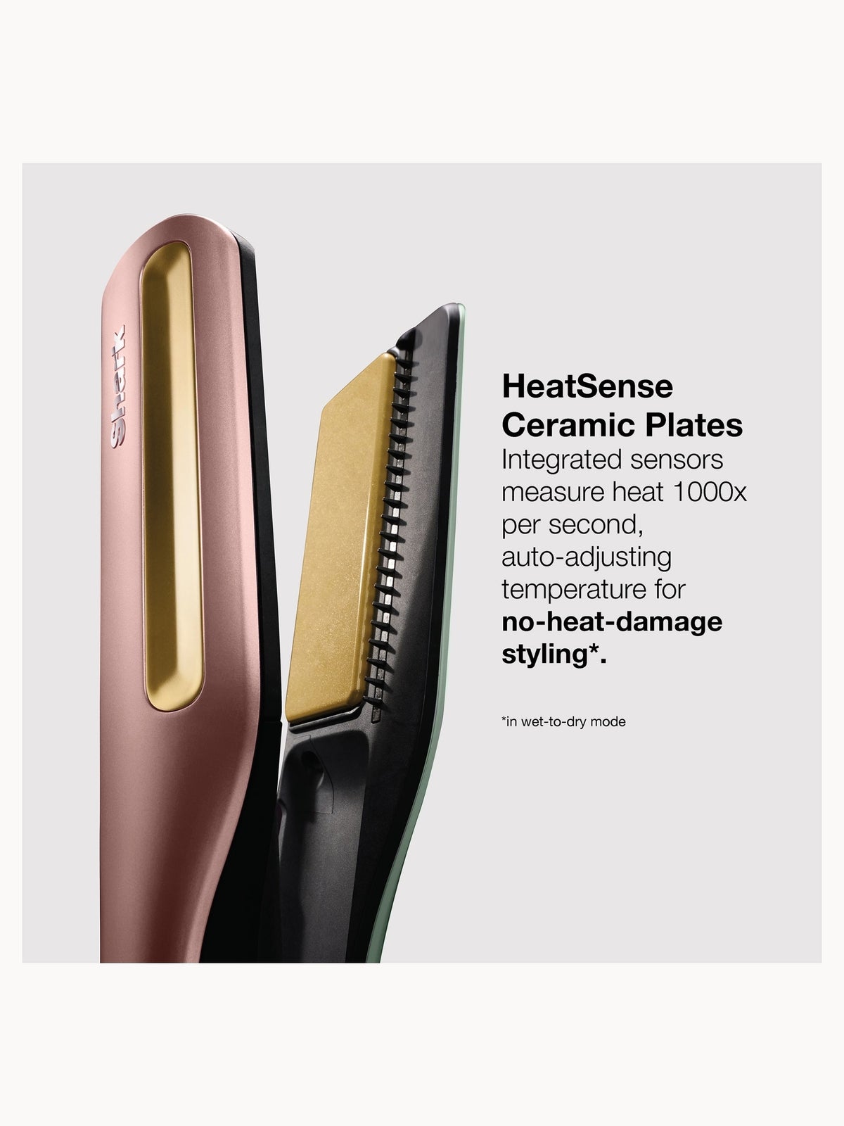 Shark SilkiPro Straight Hair Straightener + Dryer in One Tool - Strawberry Matcha, photo 4