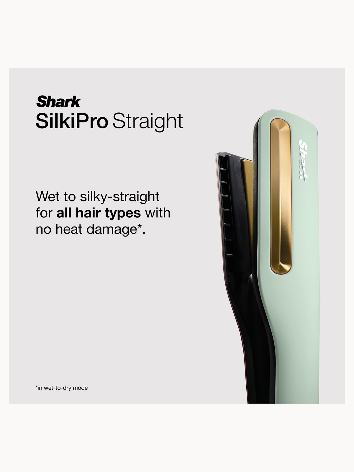 Shark SilkiPro Straight Hair Straightener + Dryer in One Tool - Strawberry Matcha, photo 3