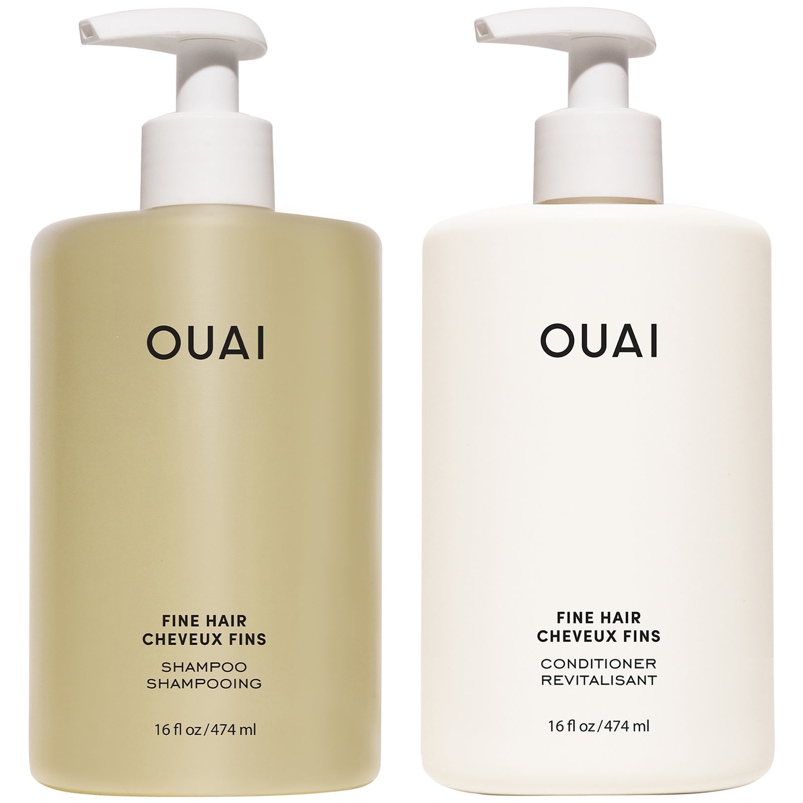 OUAI Fine Shampoo and Conditioner Jumbo Set