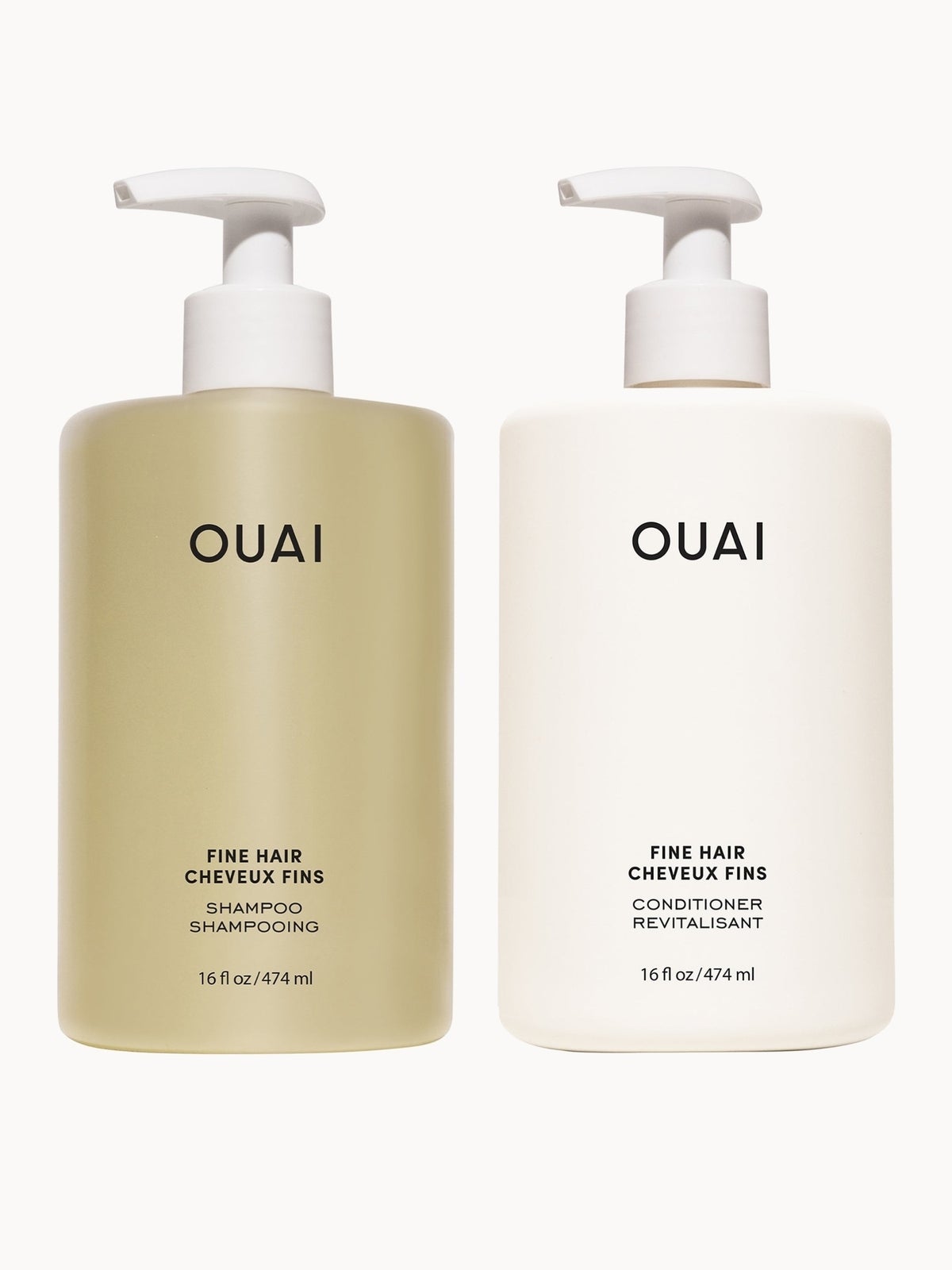 OUAI Fine Shampoo and Conditioner Jumbo Set