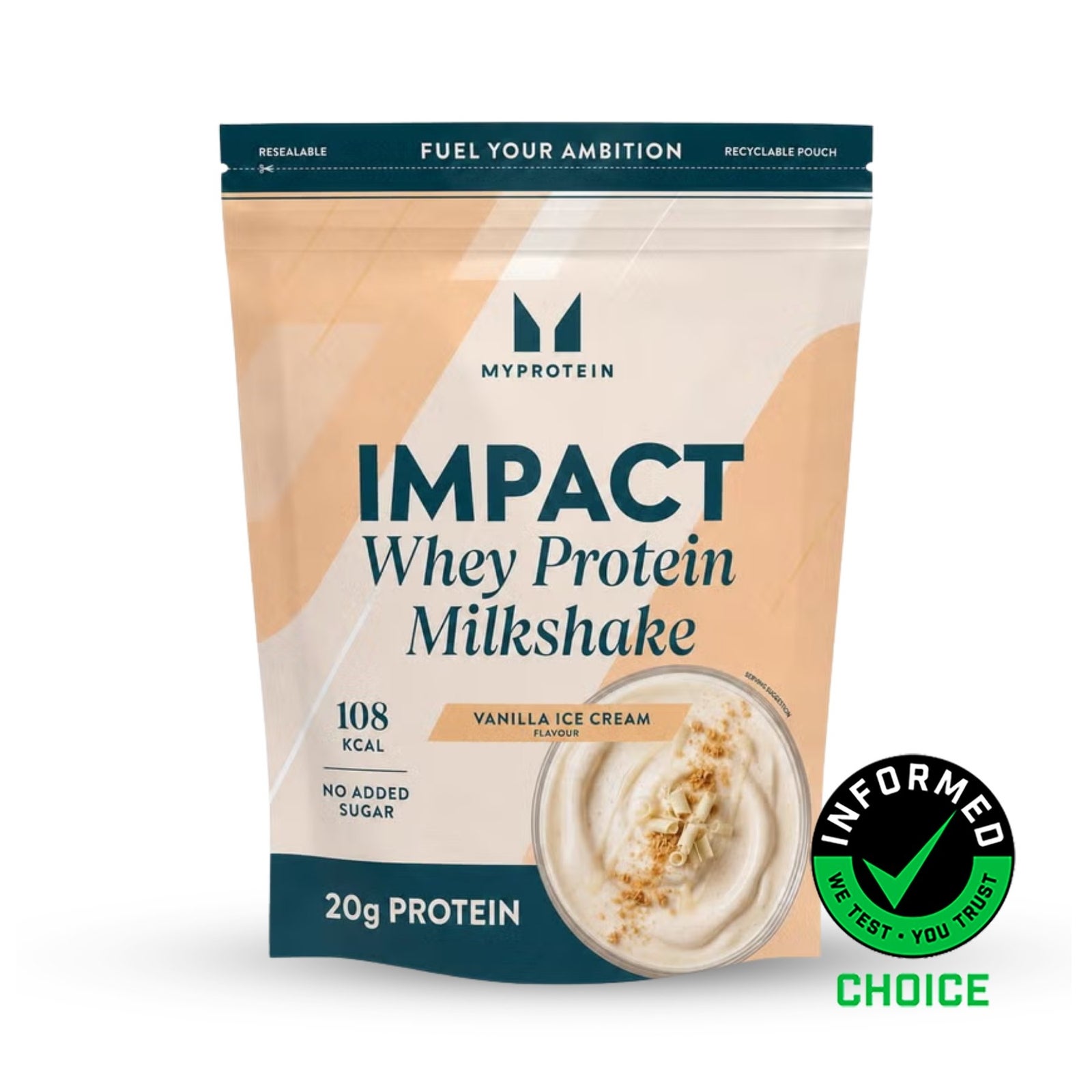 Impact Whey Protein Milchshake - 2610g - 90Portionen - Vanille Eiscreme