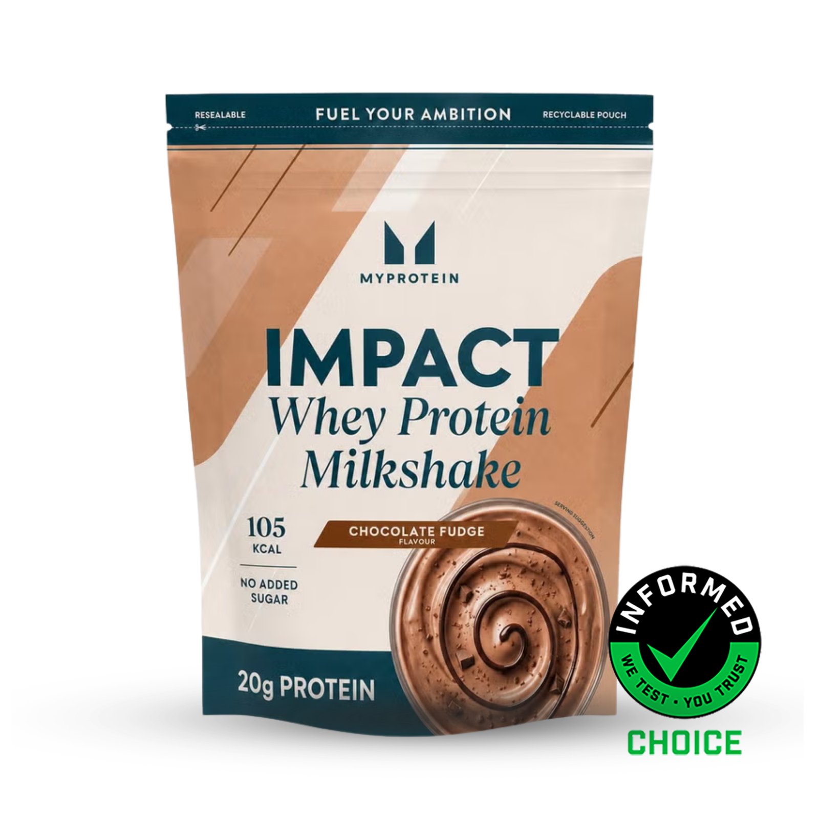Myprotein UK MyProtein Impact Whey Protein Milkshake - 2700g - 90servings - Chocolate Fudge