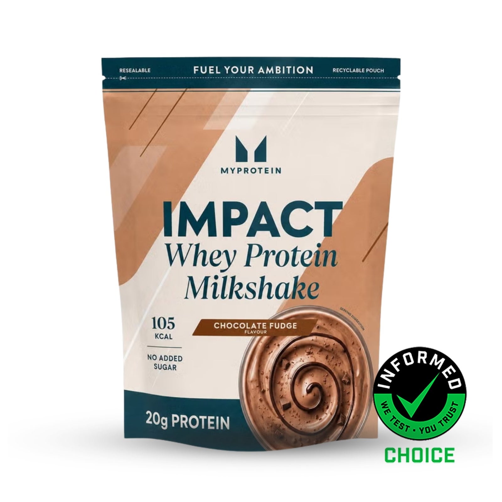 Impact Whey Protein Milchshake - 870G - 30Portionen - Chocolate Fudge