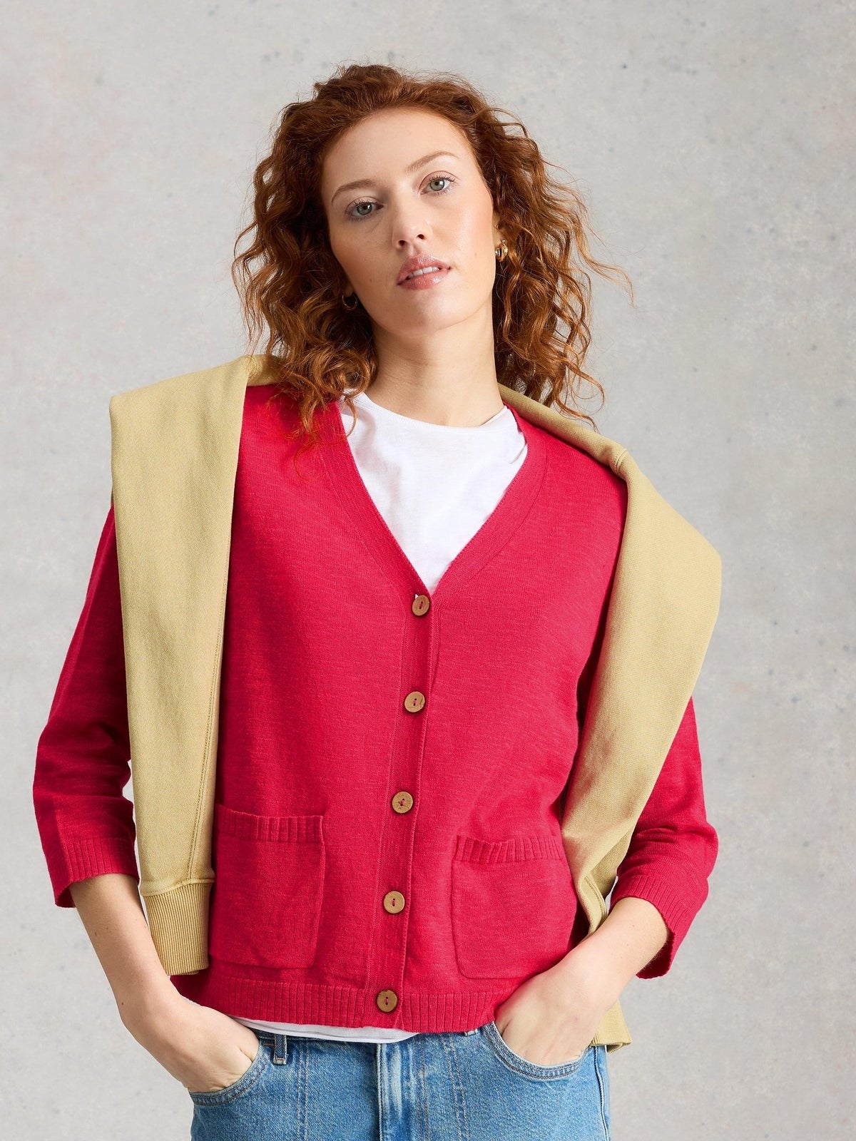 Cardigan Nova aus Leinenmischung - 48