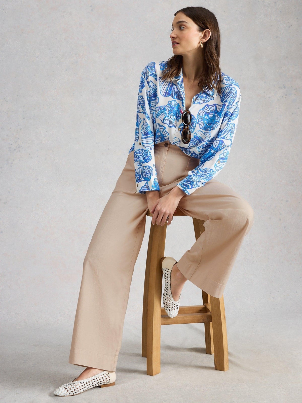 Chinohose Twister mit weitem Bein - 50/R
