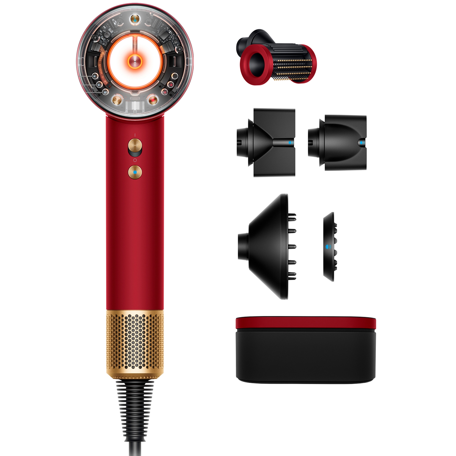 Dyson Supersonic Nural Hair Dryer -straight And Wavy - Red Velvet