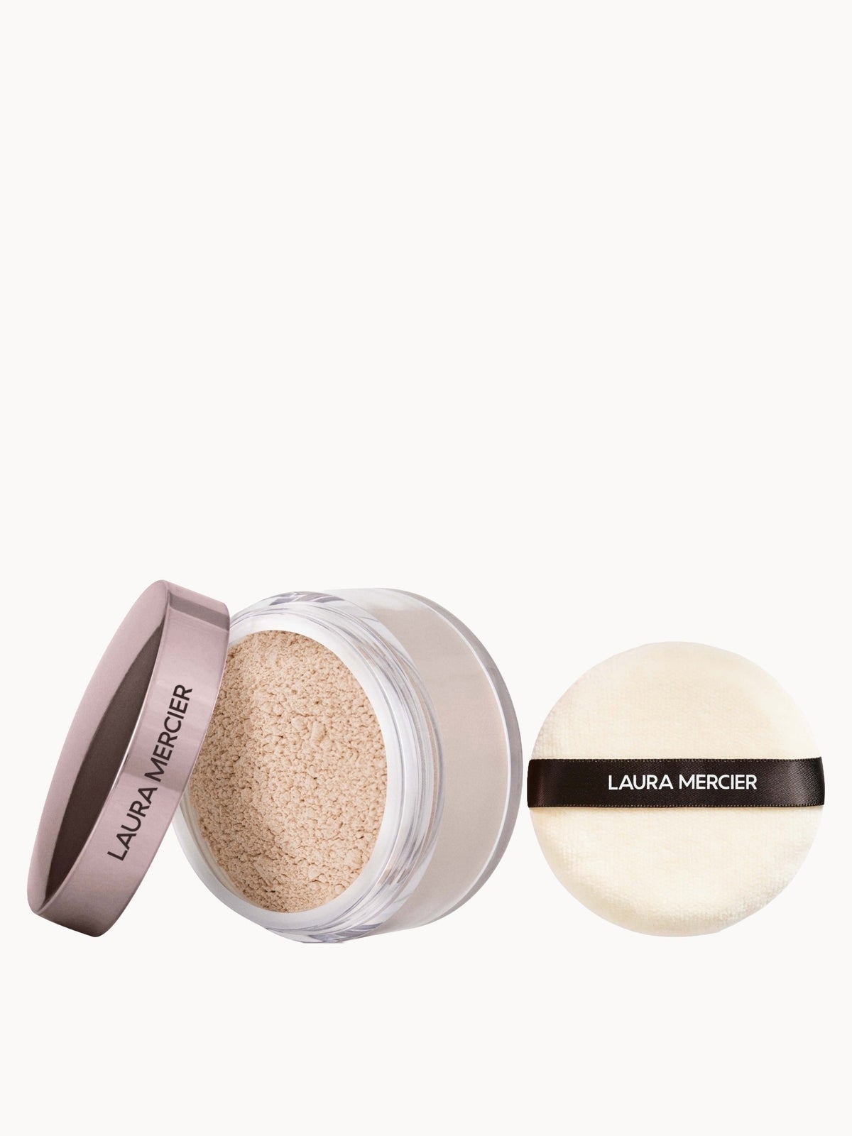 Laura Mercier Translucent Loose Setting Powder 29g & Velour Puff Set (Various Shades) - Rose