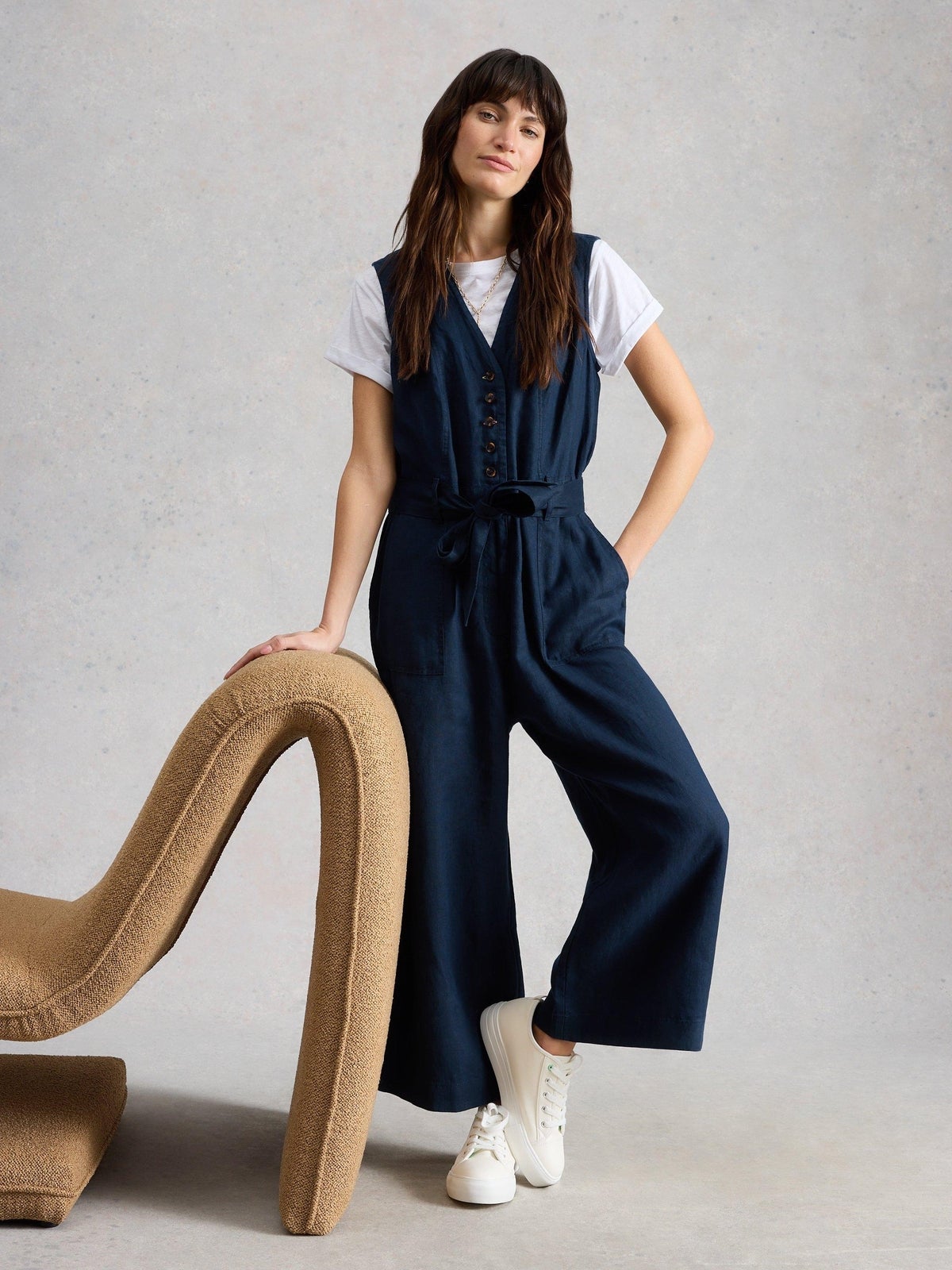 Leinen-Jumpsuit Betty - 52/R