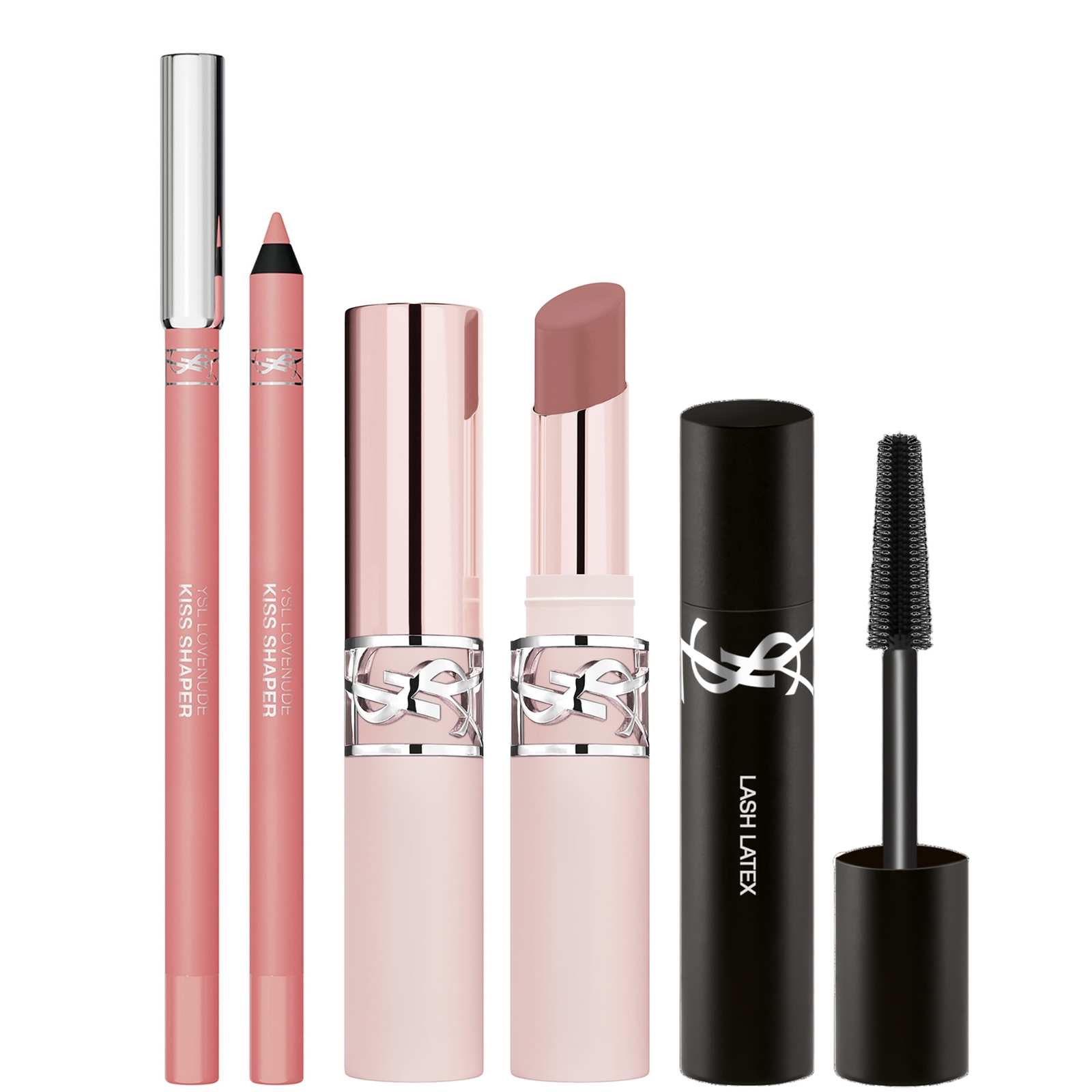 Ysl Yves Saint Laurent Lovenude Lip Routine Duo: Lip Sculpting Liner & Blurring Lip Blusher In Nude Lava