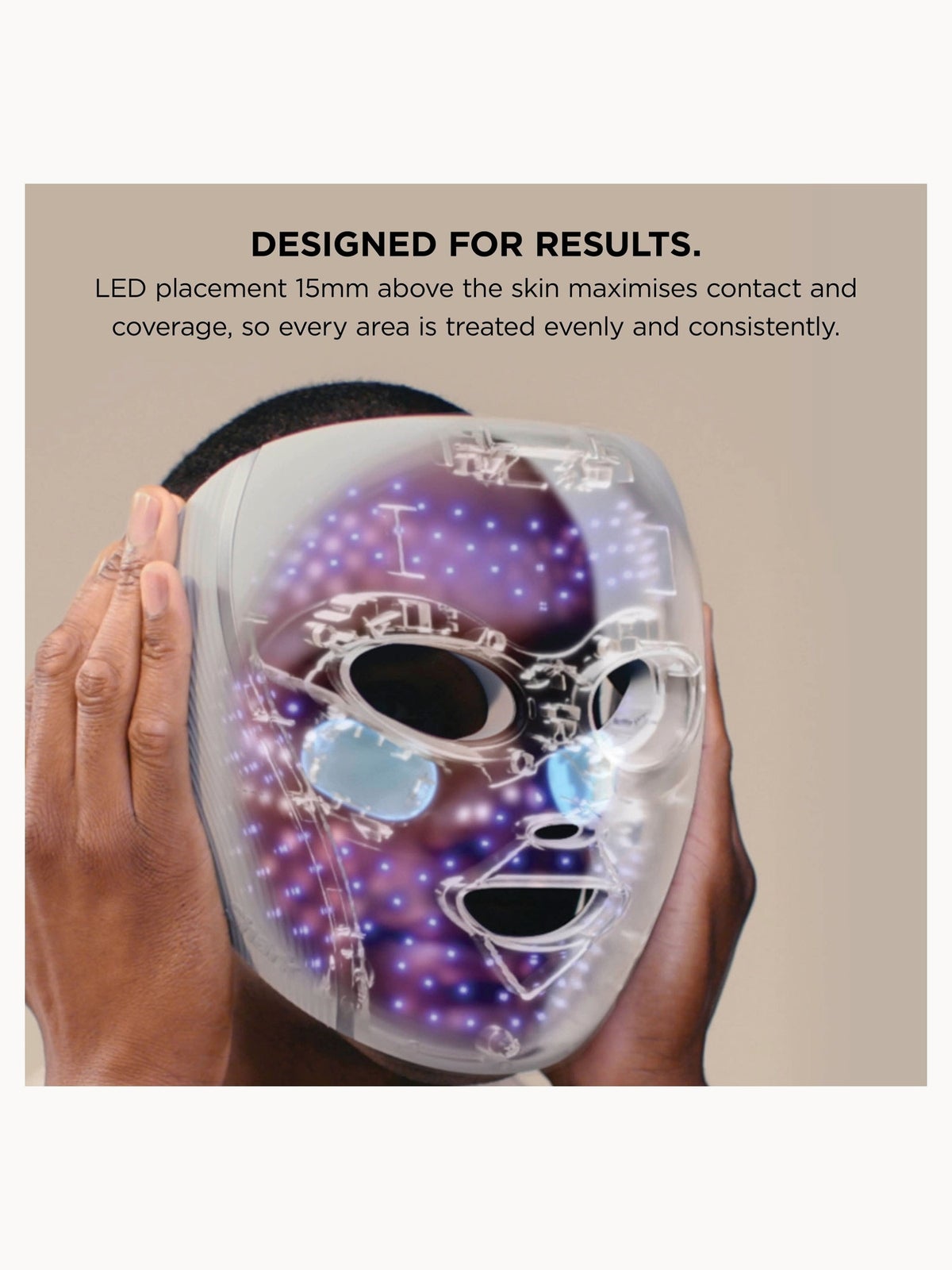 Shark CryoGlow LED Face Mask Under-Eye Cooling & Anti-Ageing & Blemish Repair - Strawberry Matcha, FW312UKGN, photo 4