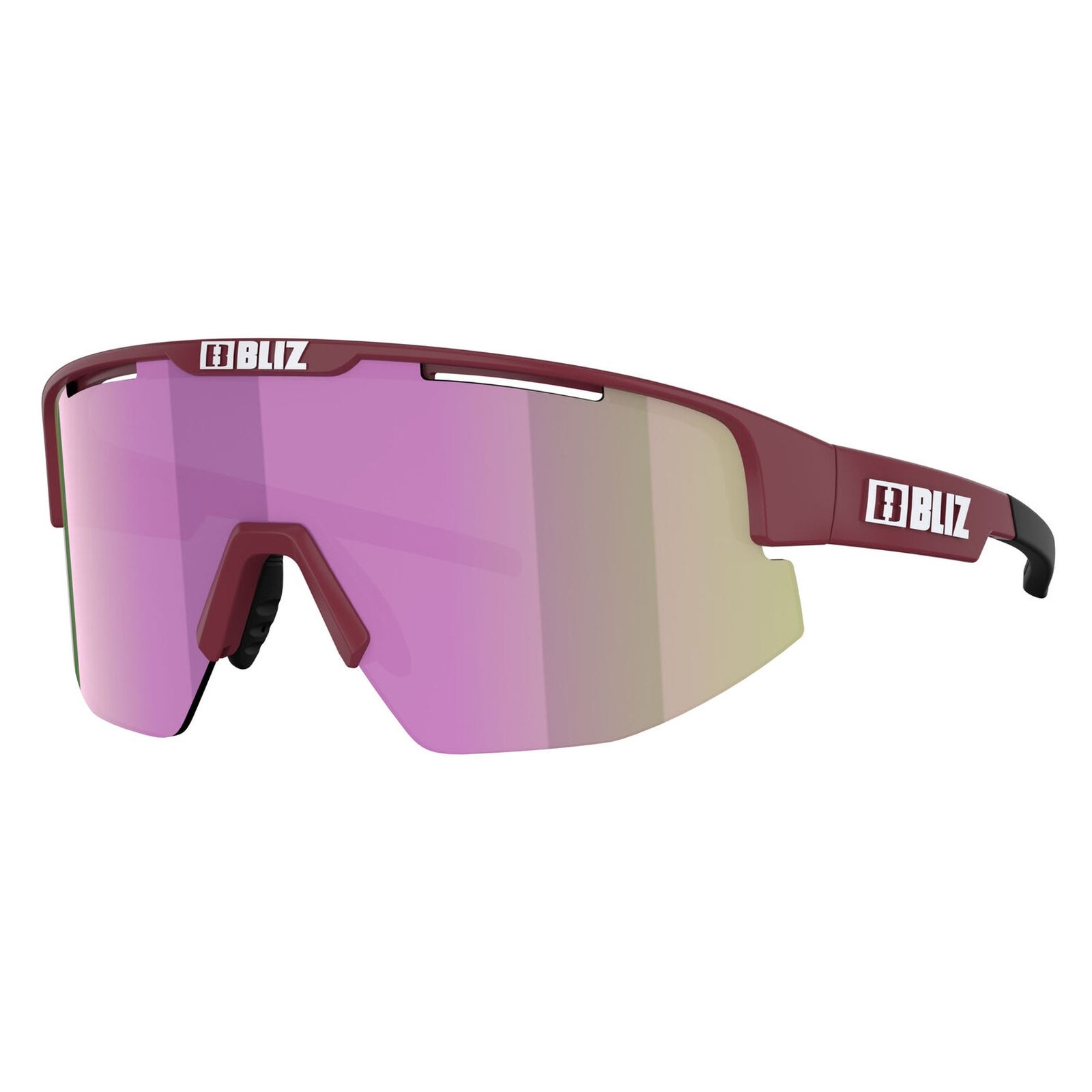 Myprotein UK BLIZ Bliz Matrix Burgundy Brown with Rose Multi Lens