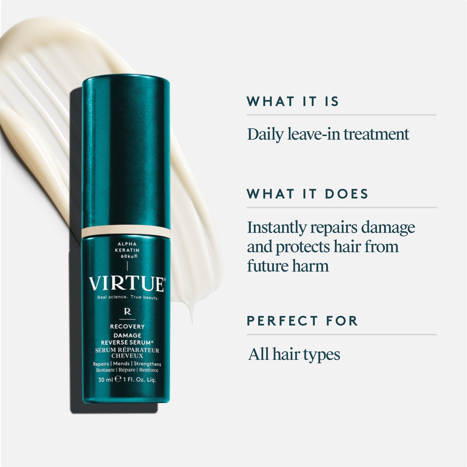 VIRTUE Damage Reverse Serum 30ml 3