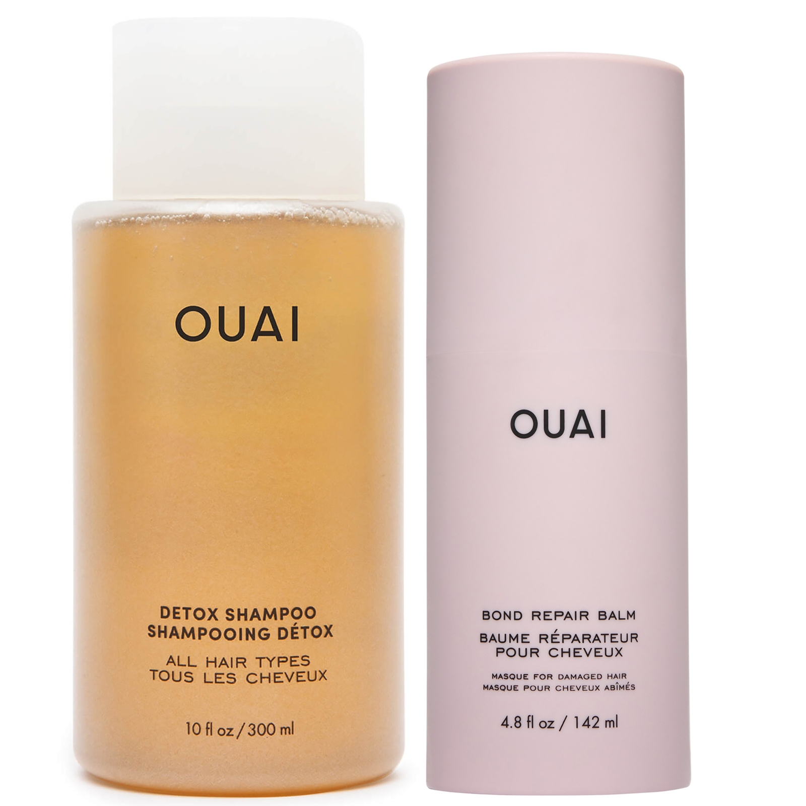 OUAI Bond Repair Balm + Detox Shampoo Duo