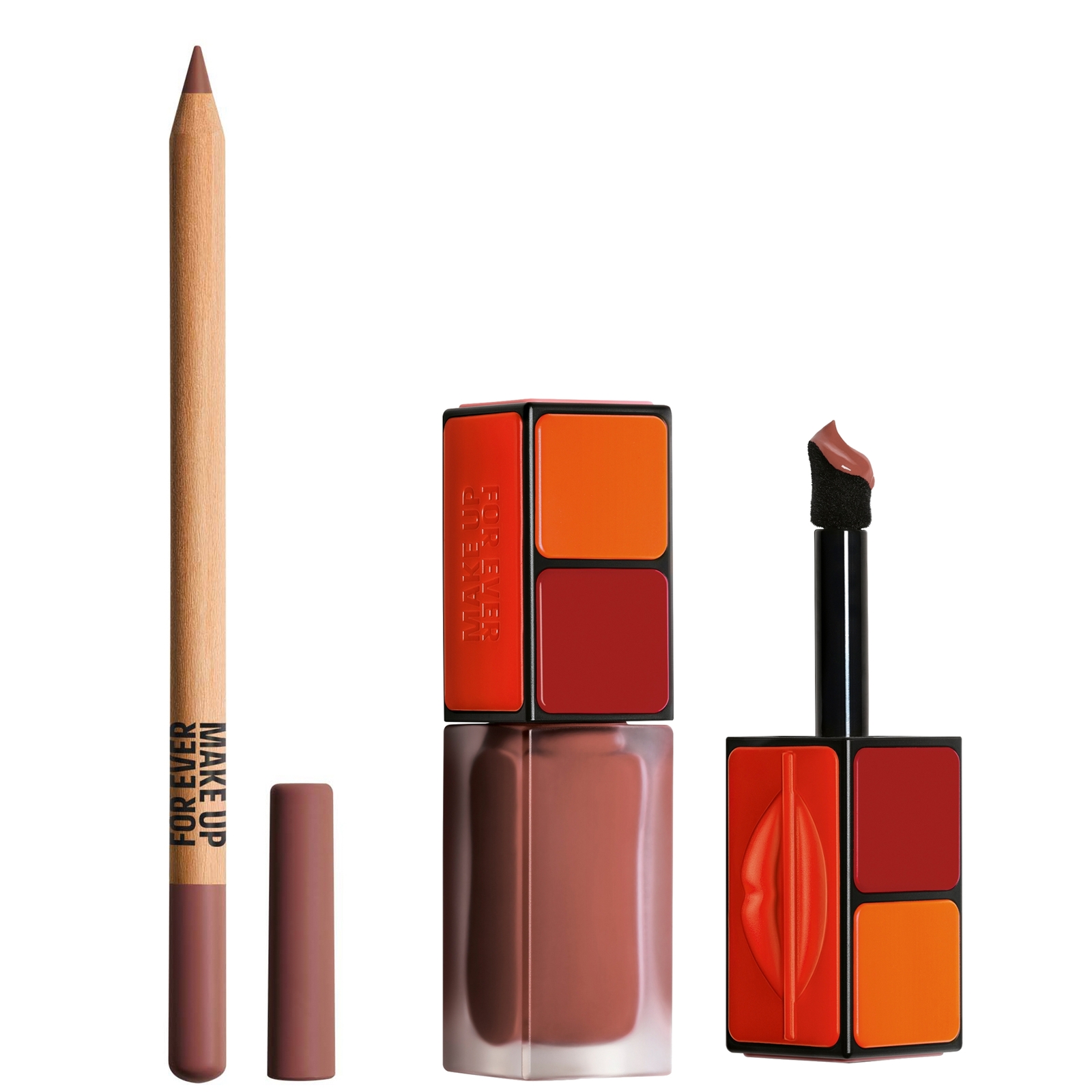 MAKE UP FOR EVER Wherever Walnut Bundle - Artist Color Pencil & Liquid Color