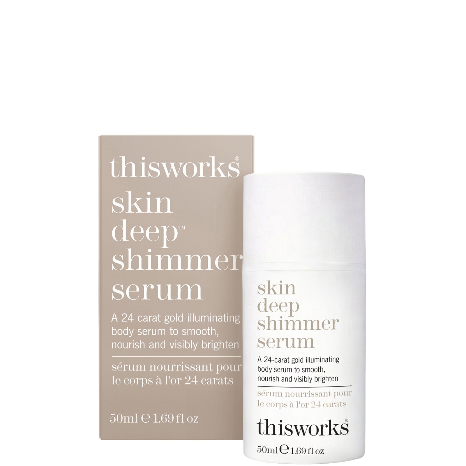 this works Skin Deep Shimmer Serum 50ml