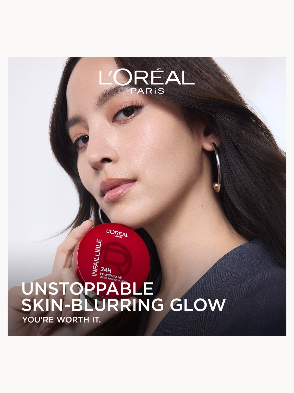 L'Oréal Paris Loose Powder, Infallible 24hr Glow Loose Powder, Glow-Boosting Highlighting Powder, Shade Universal 4