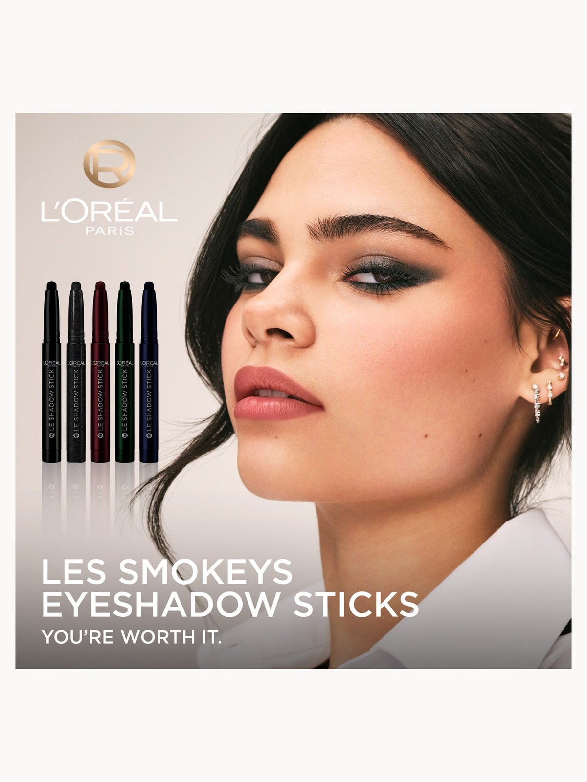 L'Oréal Paris Eyeshadow Stick, Le Shadow Stick Infinite Lights Eyeshadow 1.4g (Various Shades) - All Night Black 3