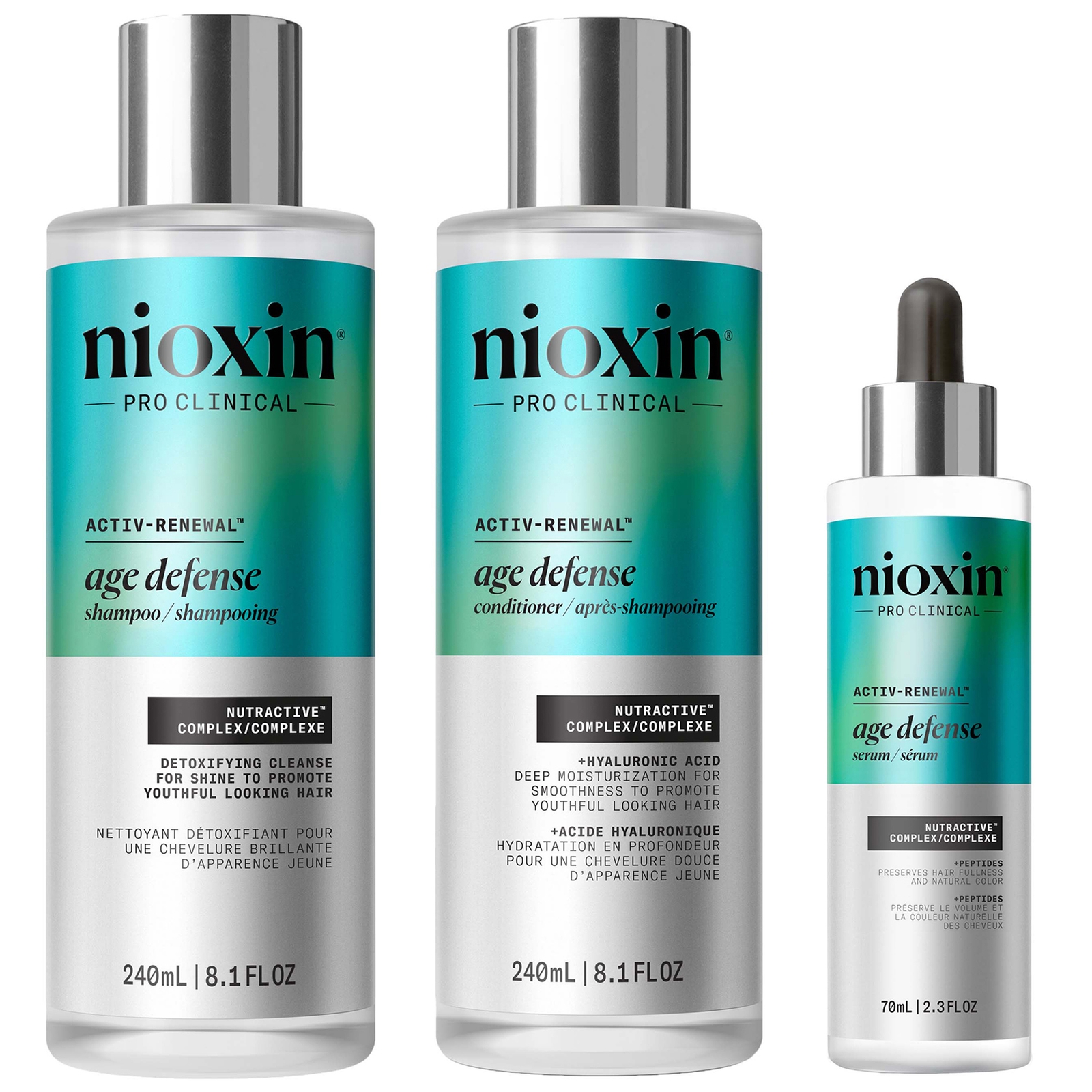 Nioxin Pro Clinical Age Defense Bundle - Full Regime