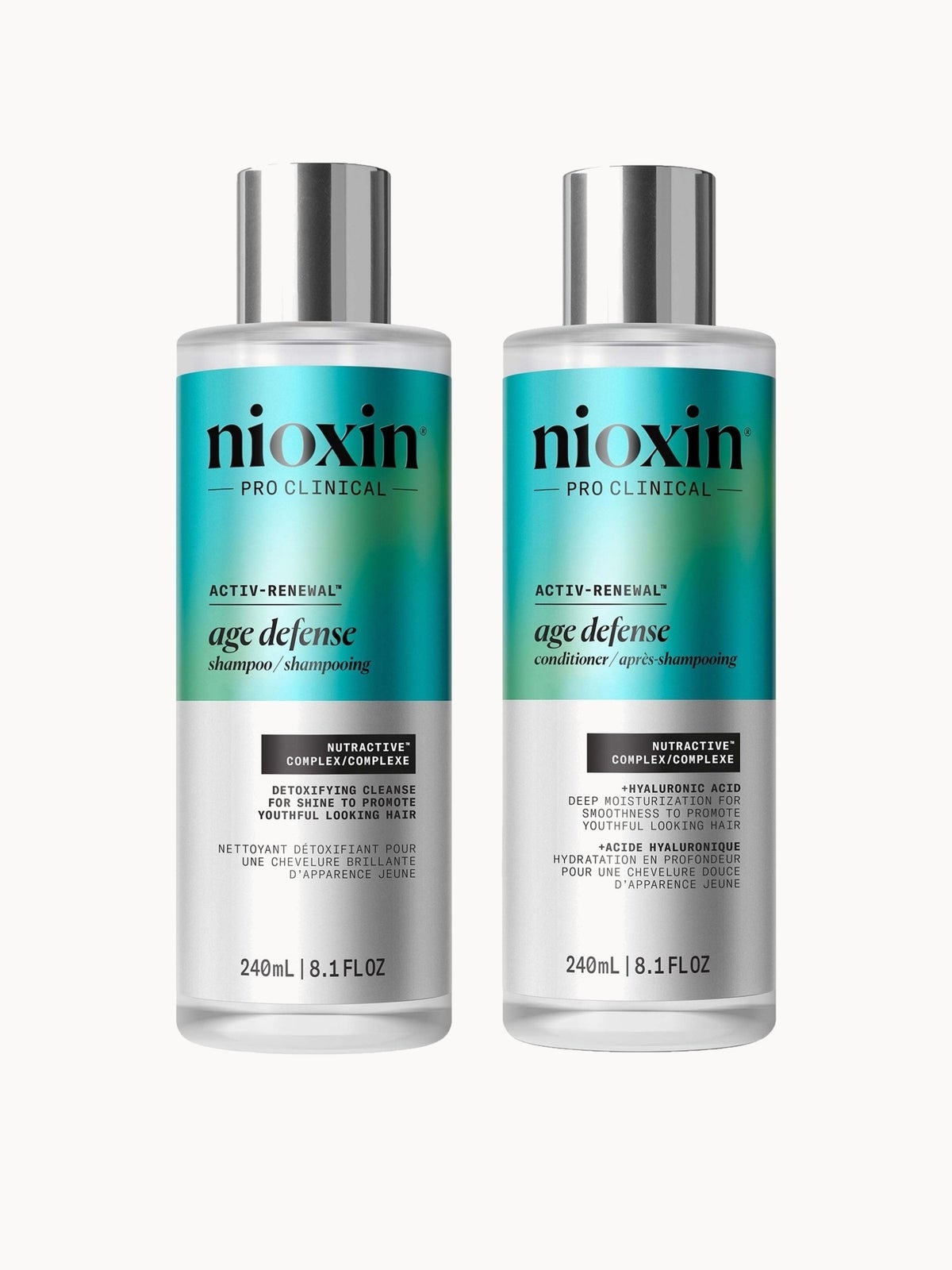Nioxin Pro Clinical Age Defense Shampoo and Conditioner Bundle