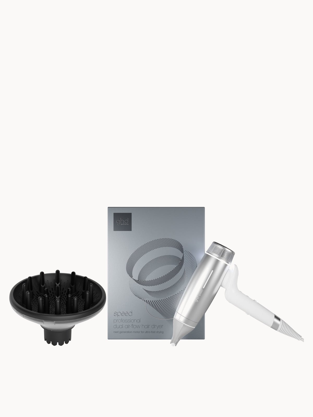 ghd white speed and diffuser attachment - Image 1