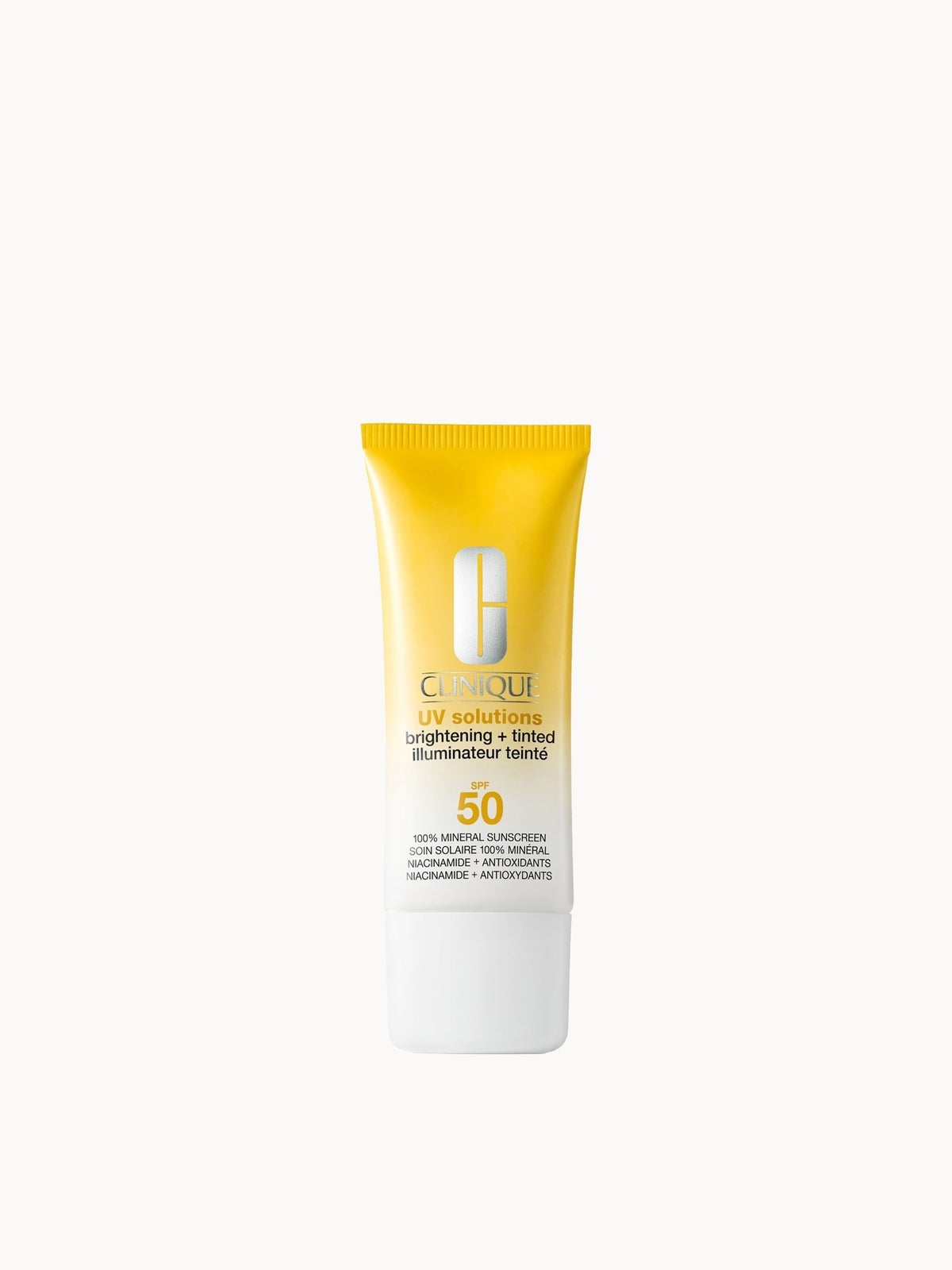 Clinique Uv Solutions Brightening + Tinted Sunscreen Spf 50 40ml (various Shades) - Light In White