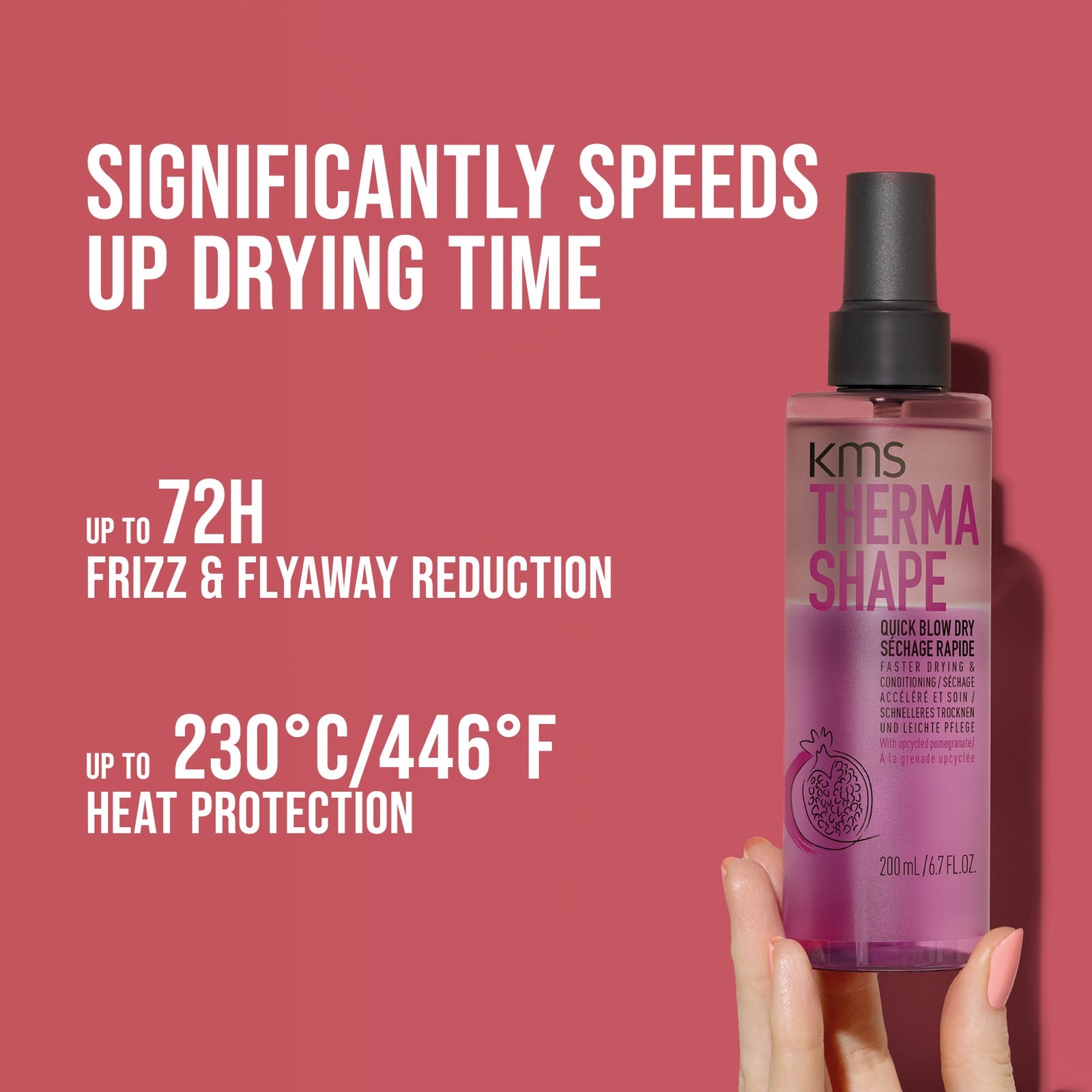 KMS ThermaShape Quick Blow Dry Spray 200ml