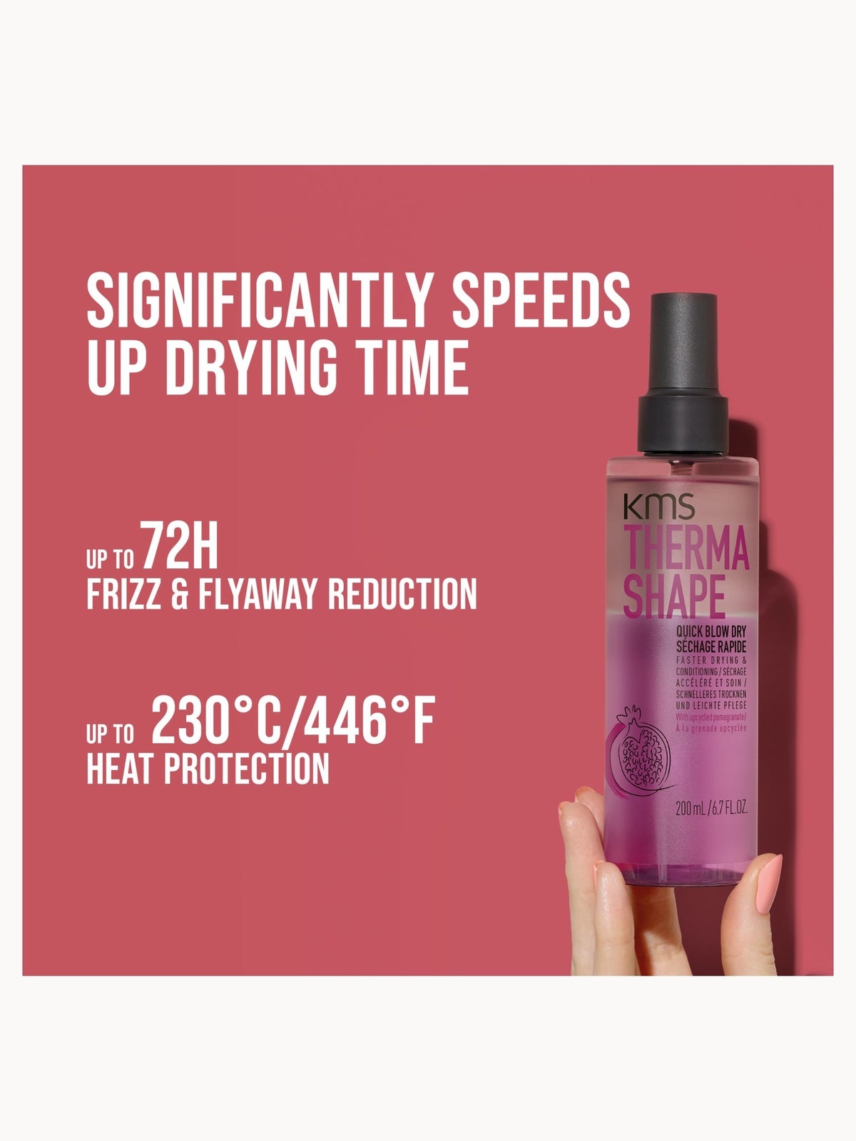 KMS ThermaShape Quick Blow Dry Spray 200ml 2