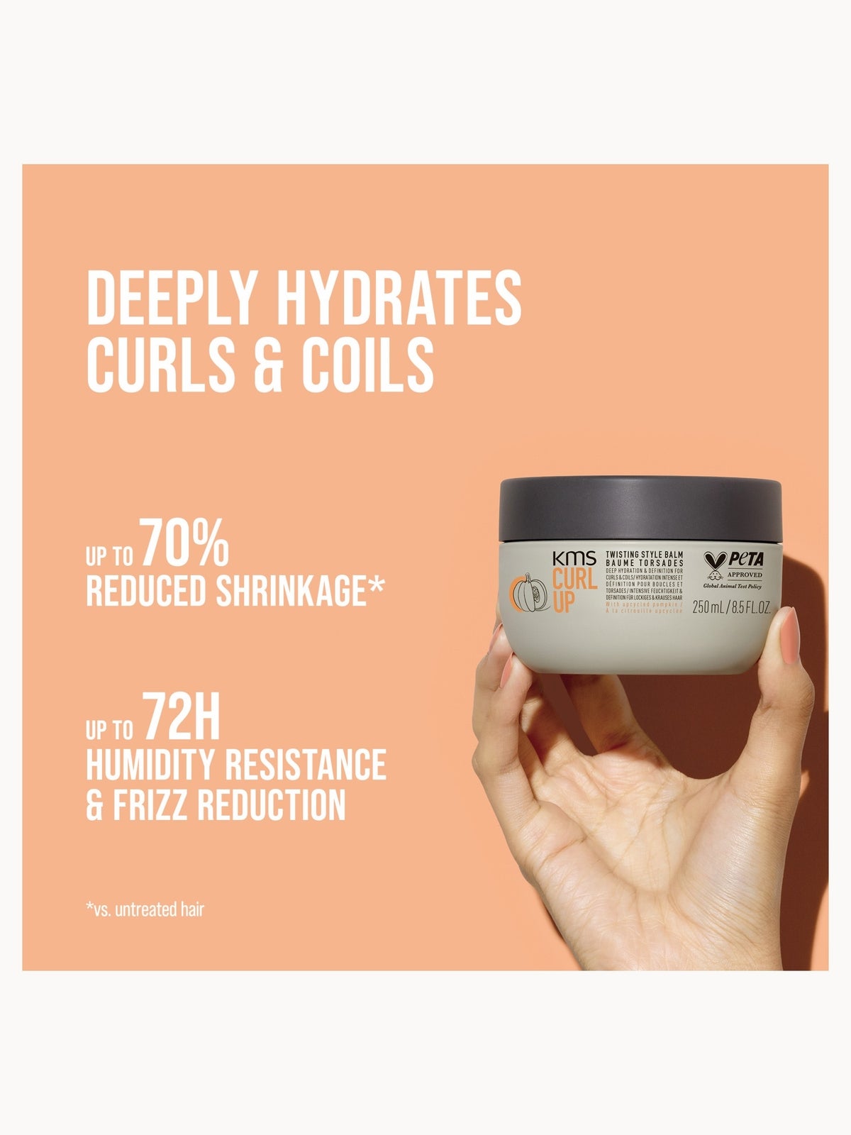 KMS CurlUp Twisting Style Balm 250ml 2