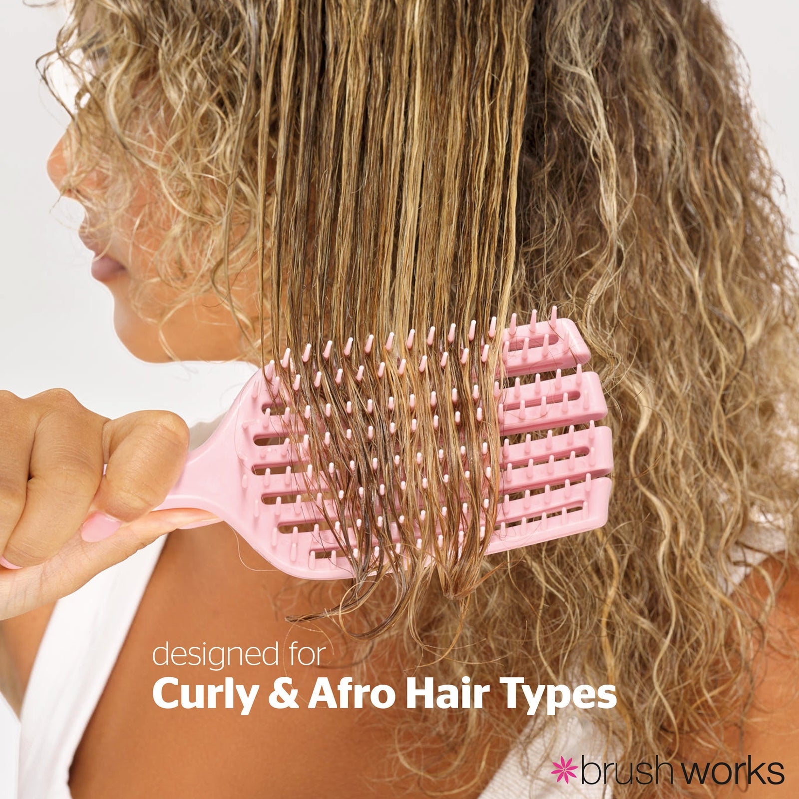 brushworks Curly Hair Detangling Brush 3