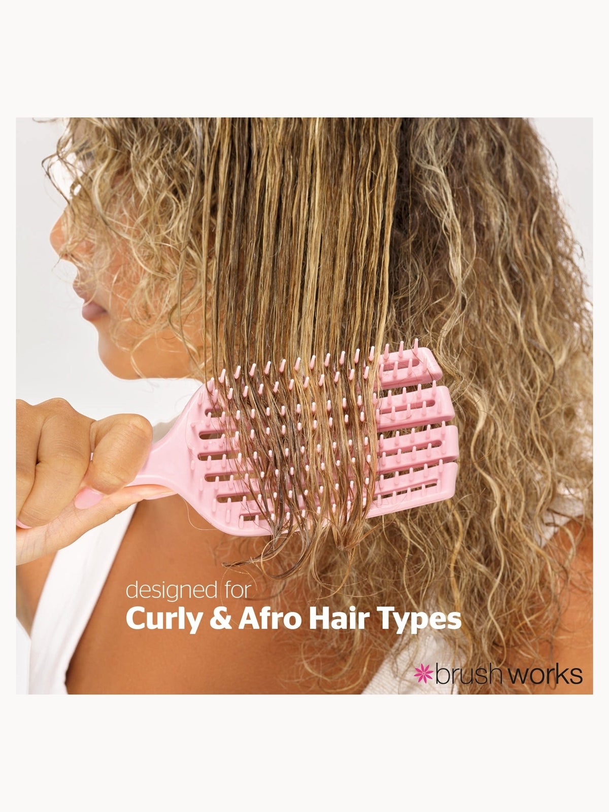 brushworks Curly Hair Detangling Brush 3