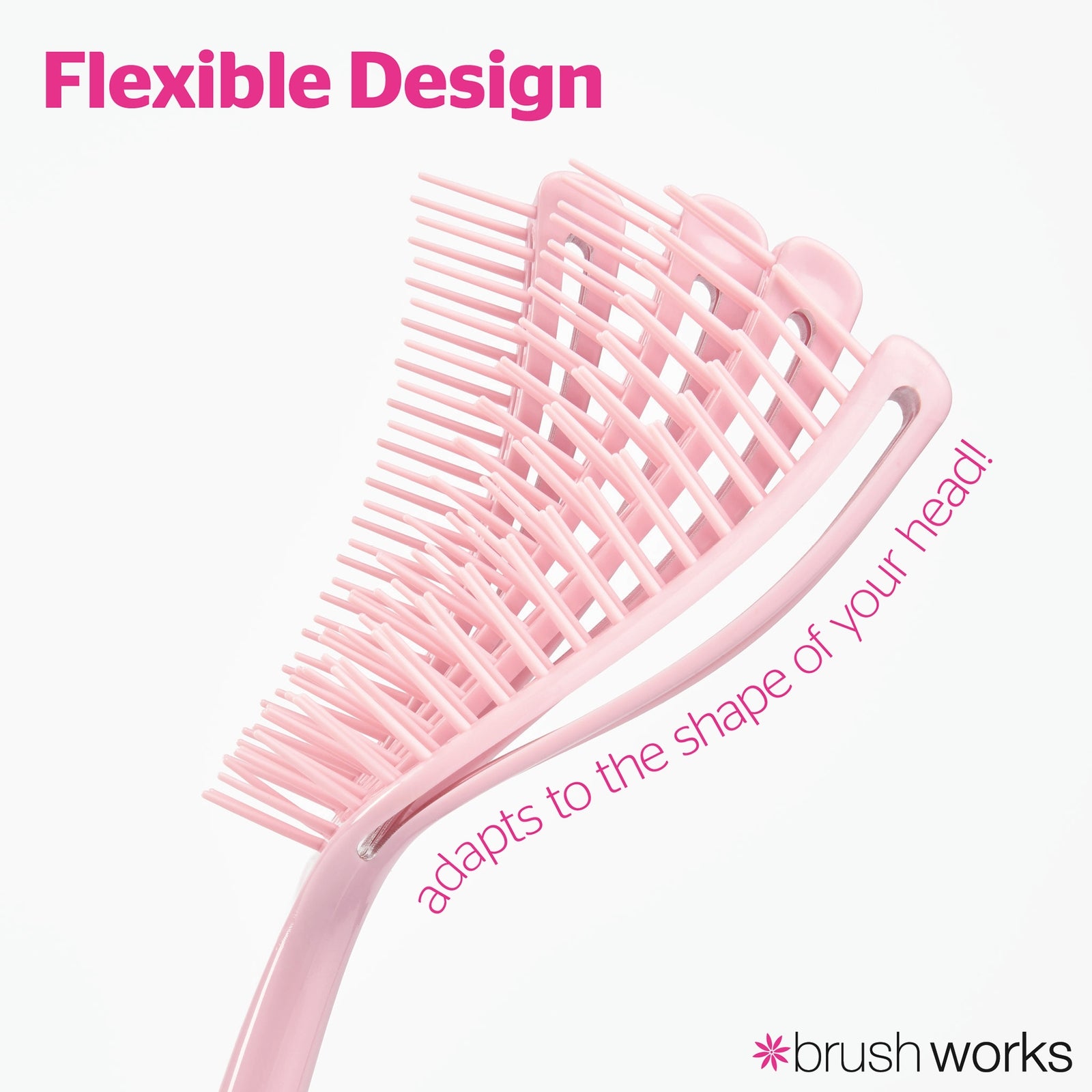 brushworks Curly Hair Detangling Brush 2