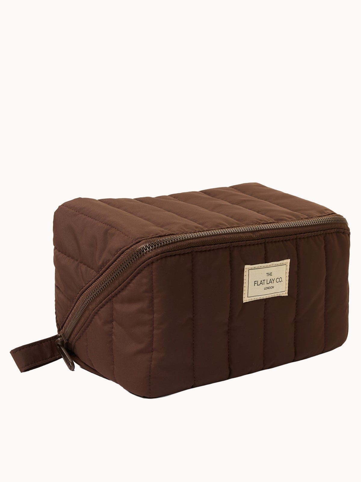 The Flay Lay Co. Marshmallow Flat Lay Makeup Box Bag - Espresso 2