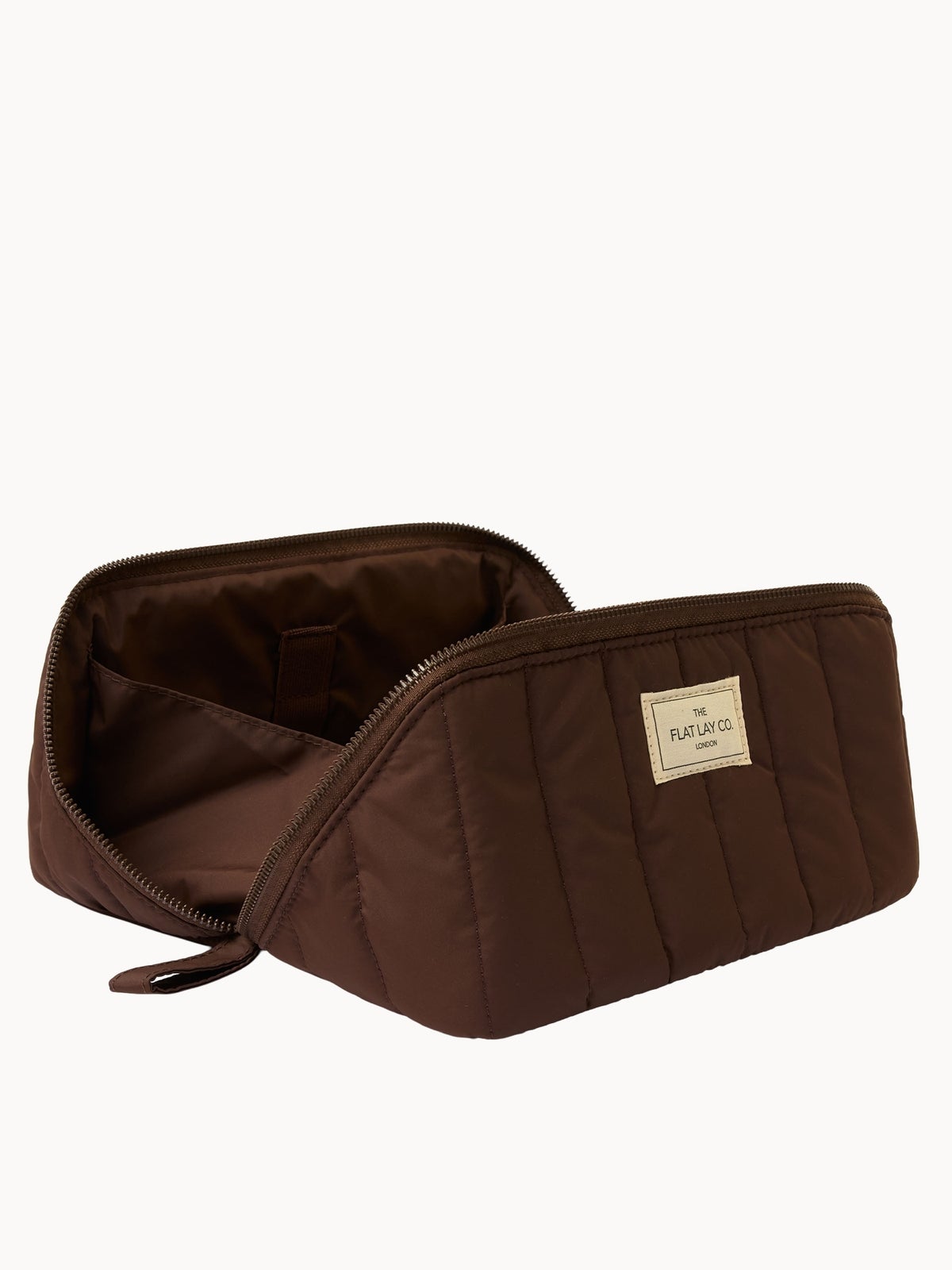The Flay Lay Co. Marshmallow Flat Lay Makeup Box Bag - Espresso 3