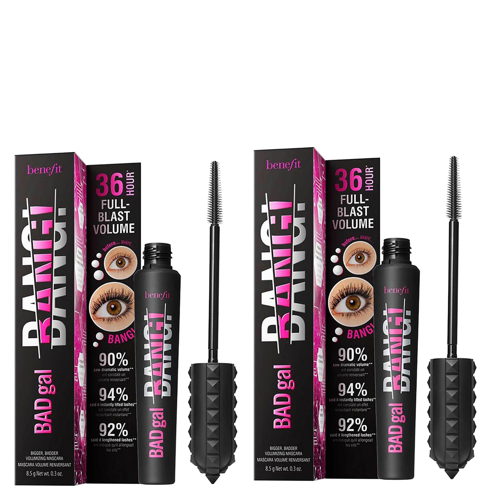 benefit BADgal Bang! Volumizing Mascara Duo - Pitch Black 8.5g