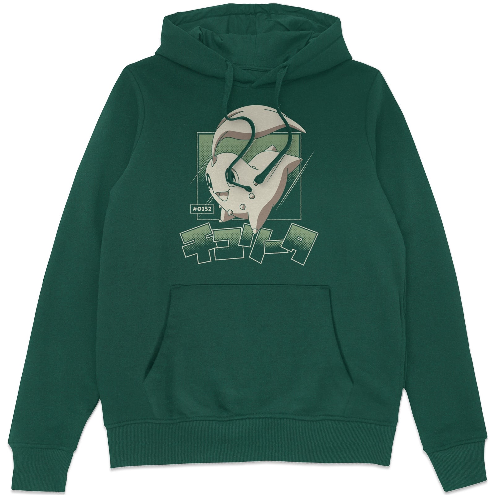 Pokémon Chikorita Evolution Sweat à Capuche - Vert