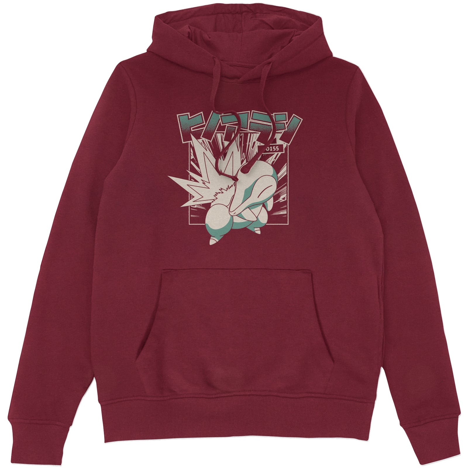 Pokémon Cyndaquil Evolution Hoodie - Burgundy - M