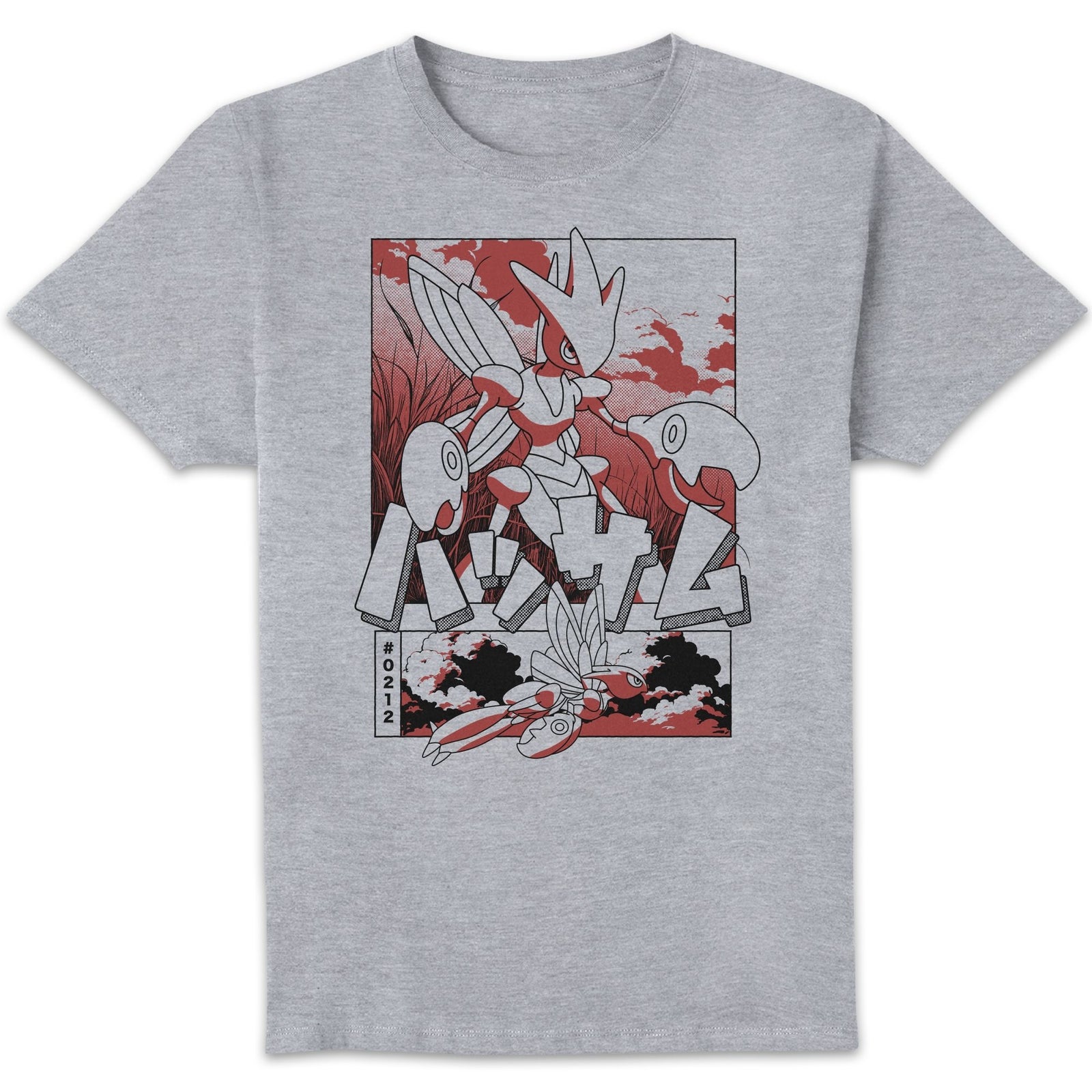 Pokémon Scizor Combat Unisexe T-shirt - Gris