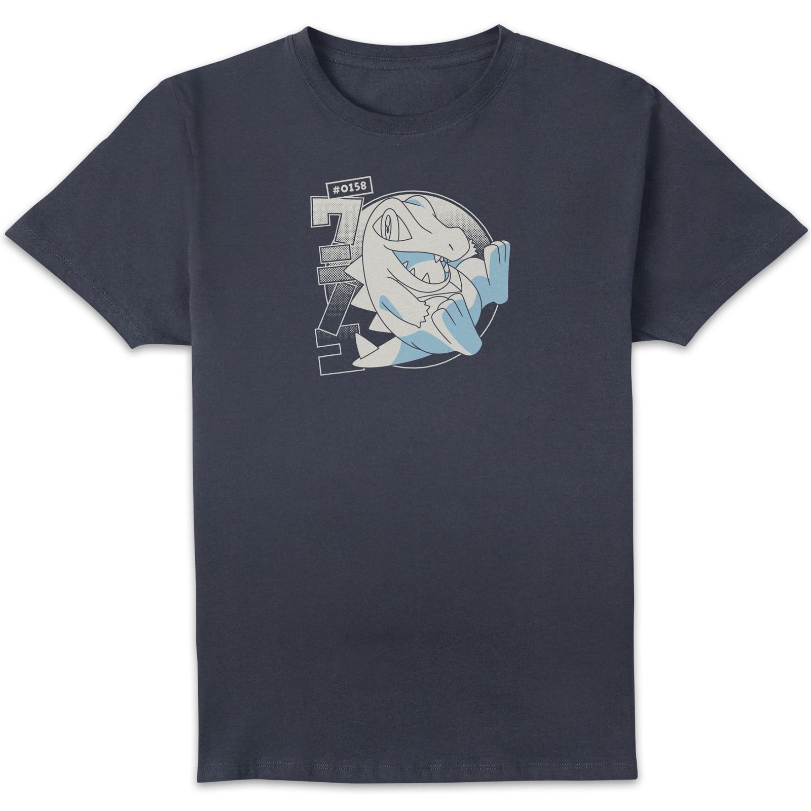 Pokémon Totodile Evolution Unisex T-Shirt - Navy - XL