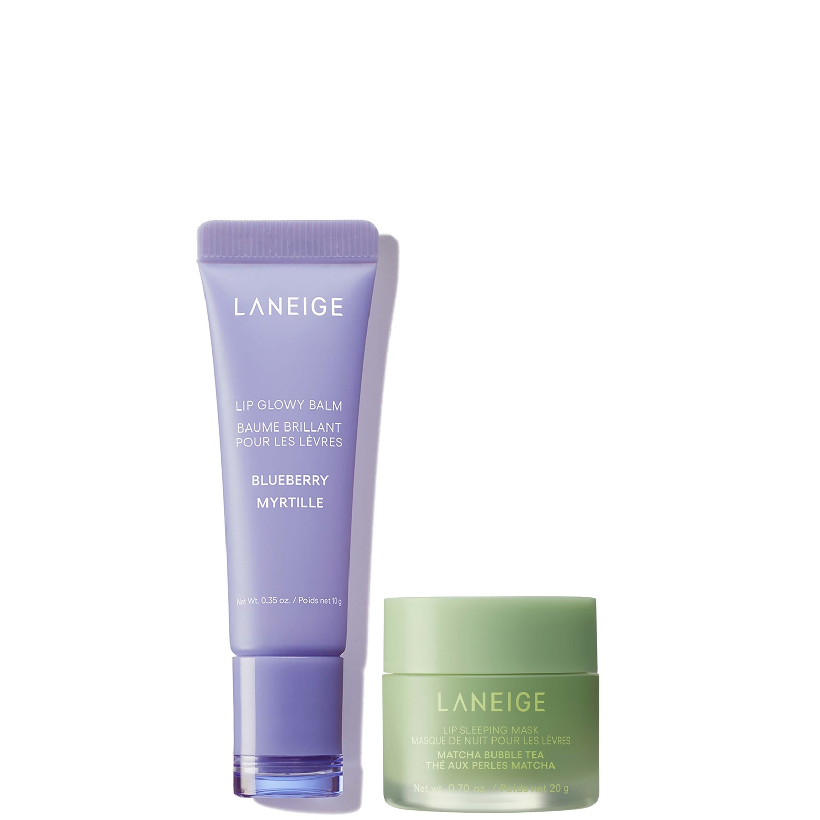Laneige The Blueberry Matcha Lip Duo In Transparent