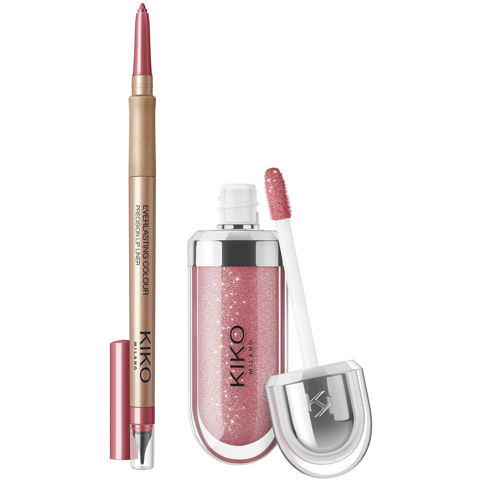 KIKO Milano 3D Hydra Lip Combo Set 6.85ml (Various Shades) - Set 01