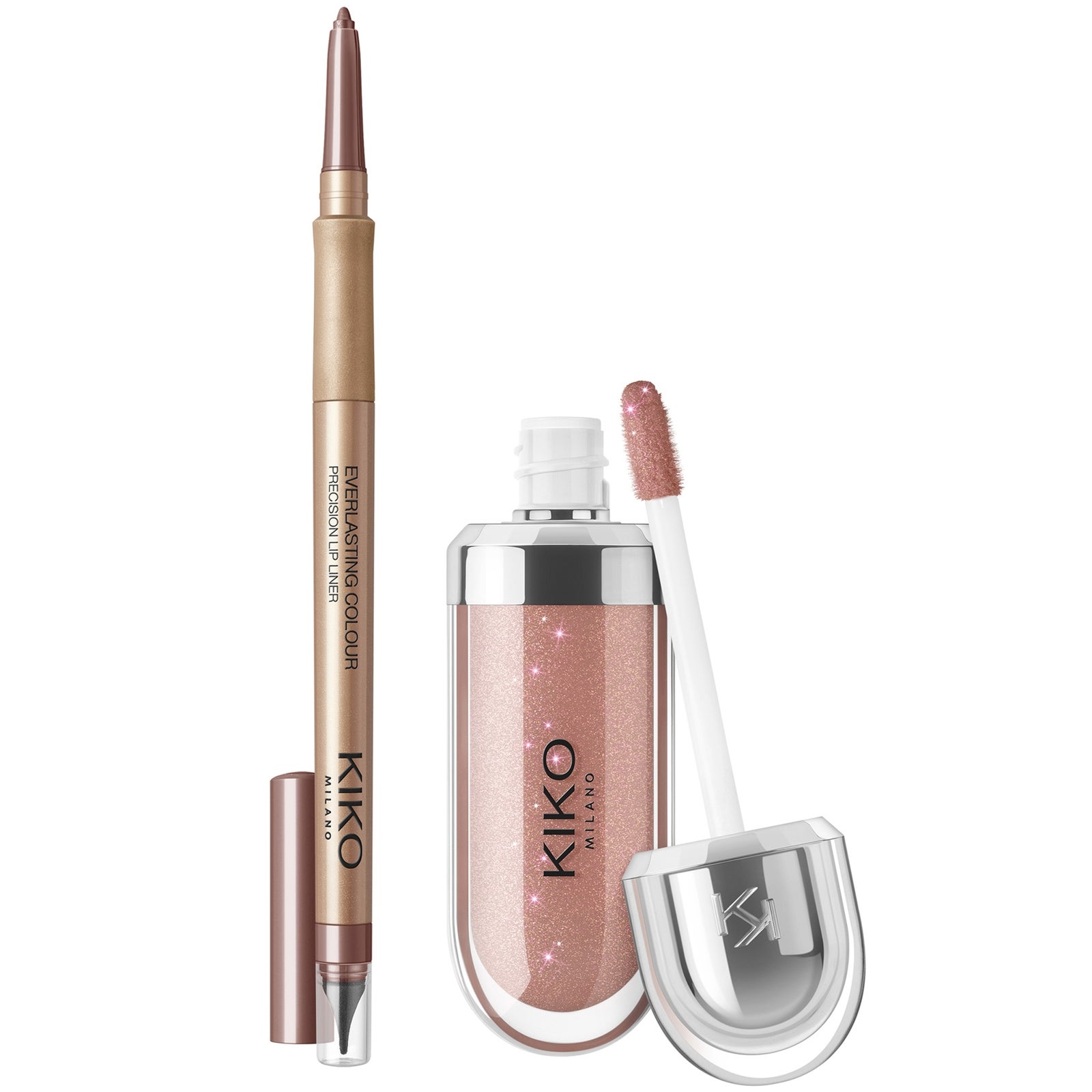 KIKO Milano 3D Hydra Lip Combo Set 6.85ml (Various Shades) - Set 03