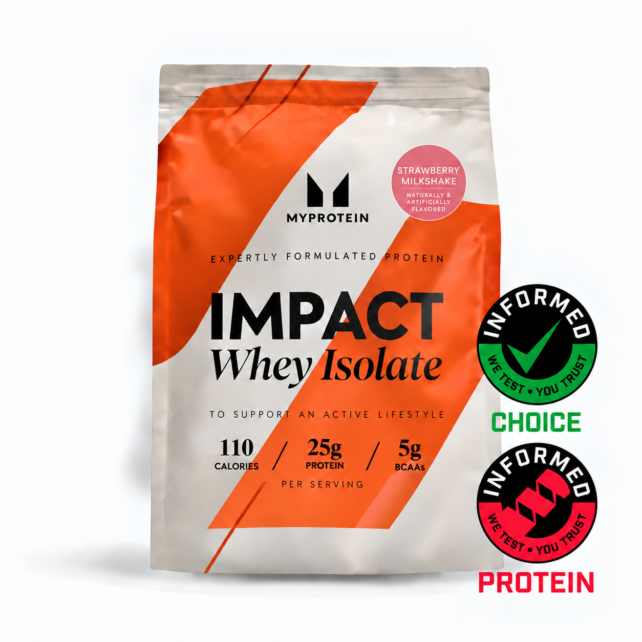 Impact Whey Isolate - 775g - 25servings - Strawberry Milkshake