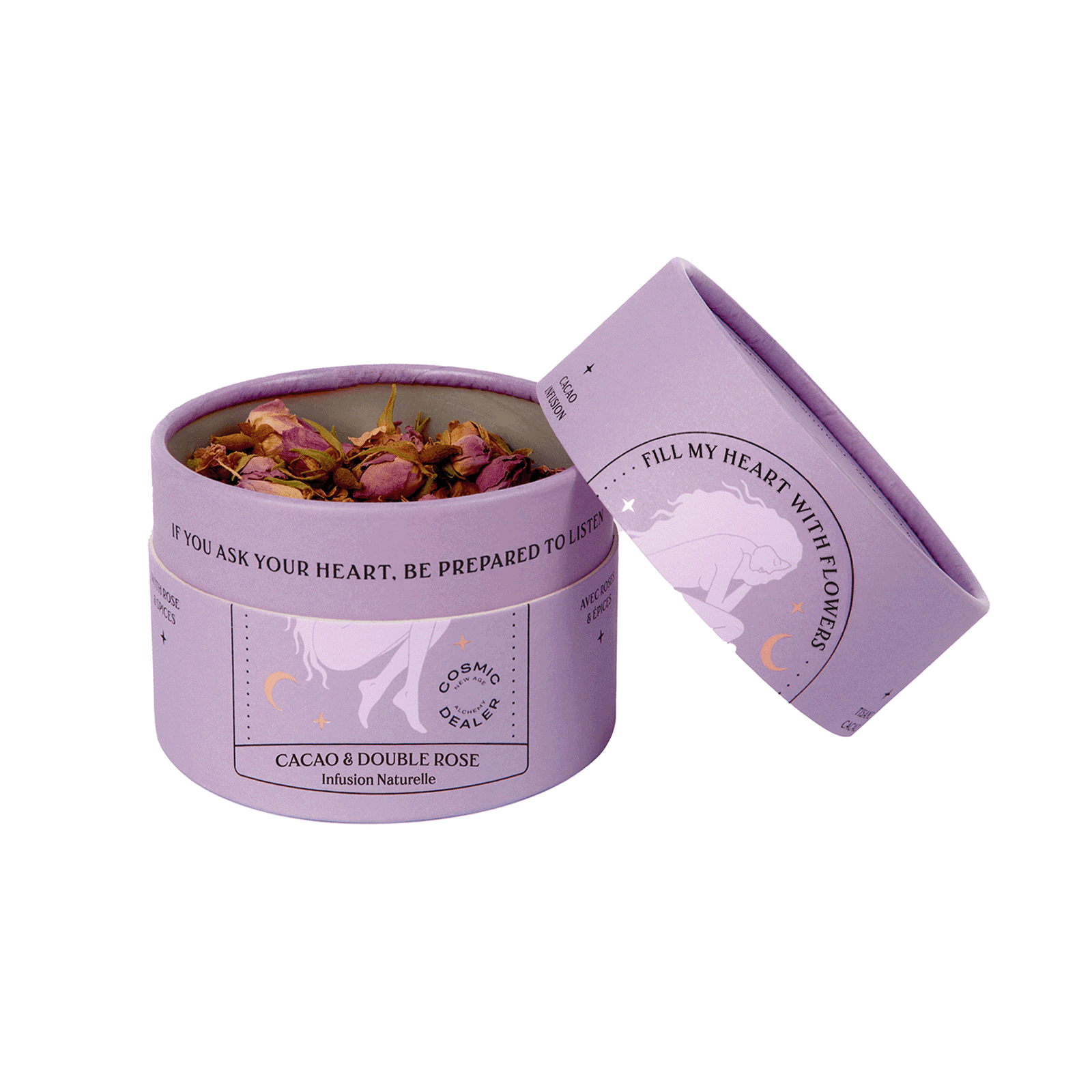 Cosmic Dealer Cacao and Double Rose Infusion - loose herbal tea